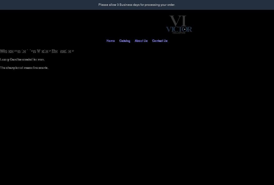 victorcollection.com shopify website screenshot