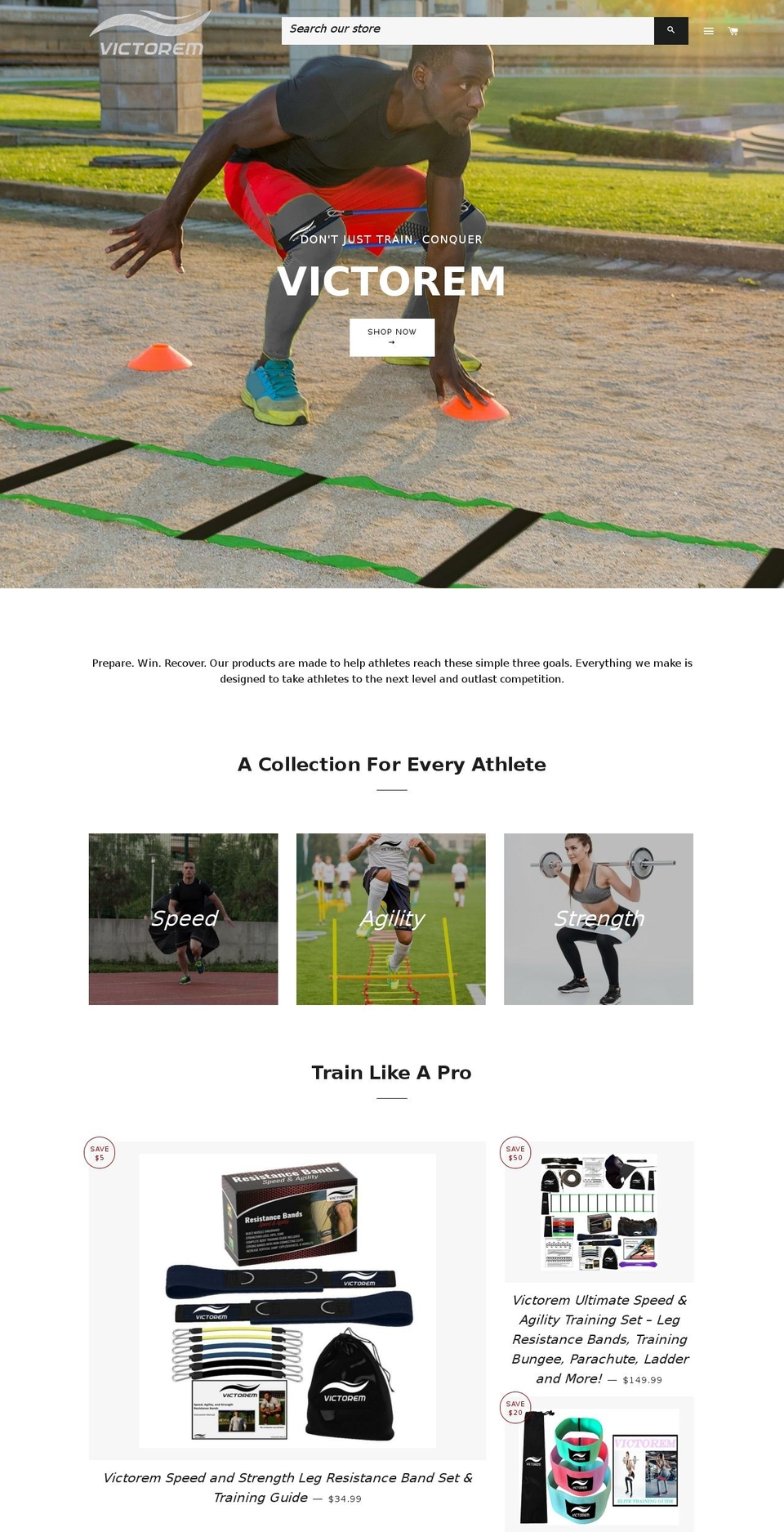 victoremgear.com shopify website screenshot