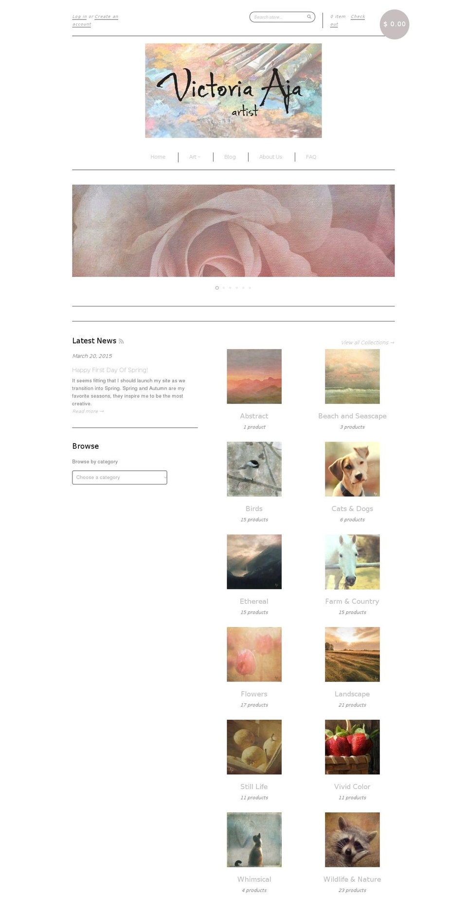 victoria-aja.com — Shopify storefront screenshot