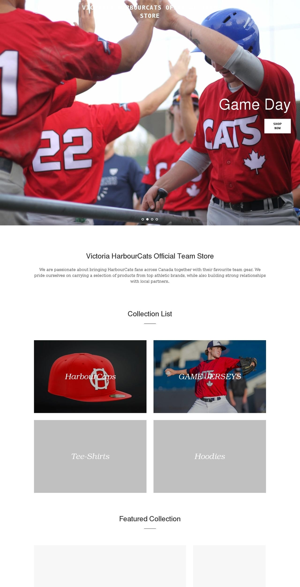 victoria-harbourcats-official.myshopify.com shopify website screenshot