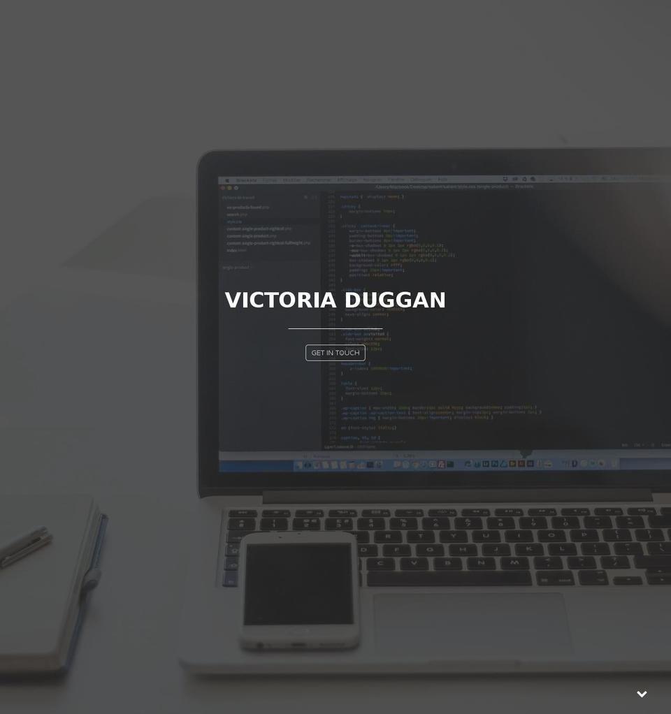 victoriaduggan.com — Shopify storefront screenshot