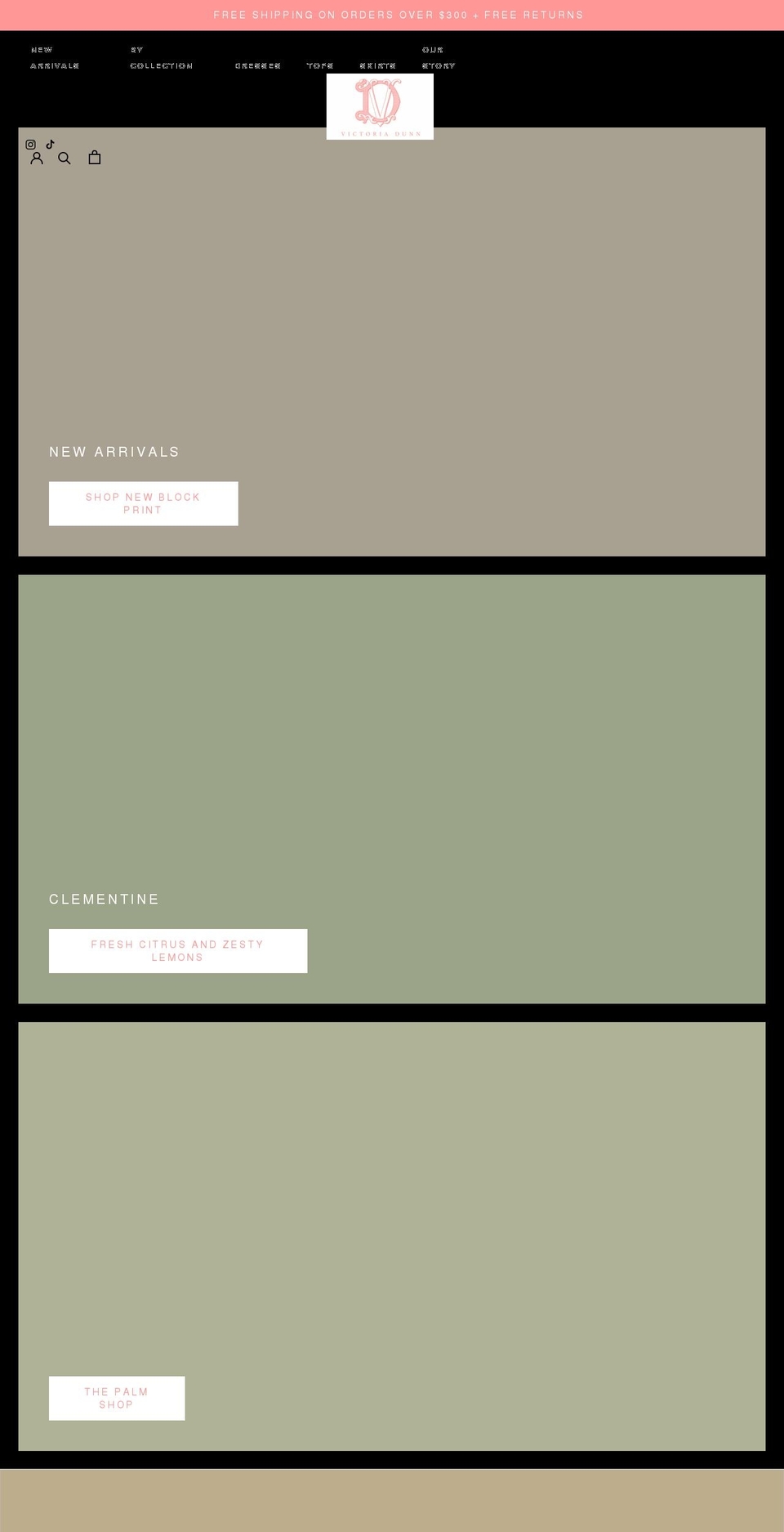 victoriadunndesign.com shopify website screenshot