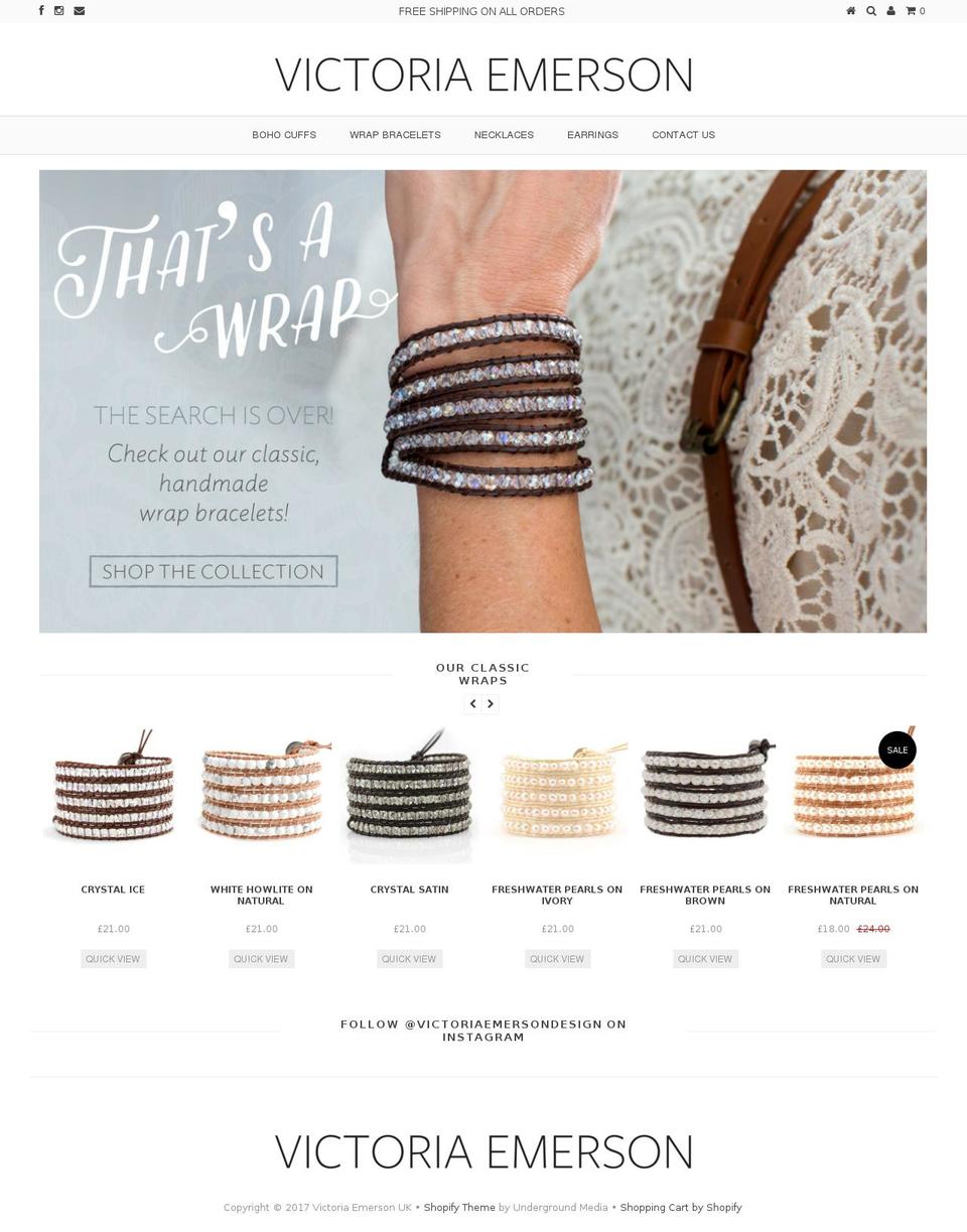 Broadcast Shopify theme site example victoriaemerson.co.uk