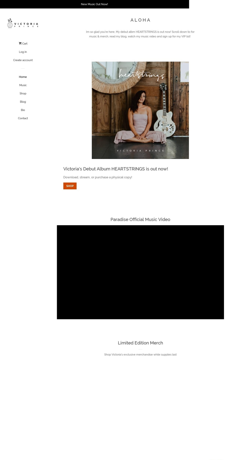 victoriahawaii.com shopify website screenshot
