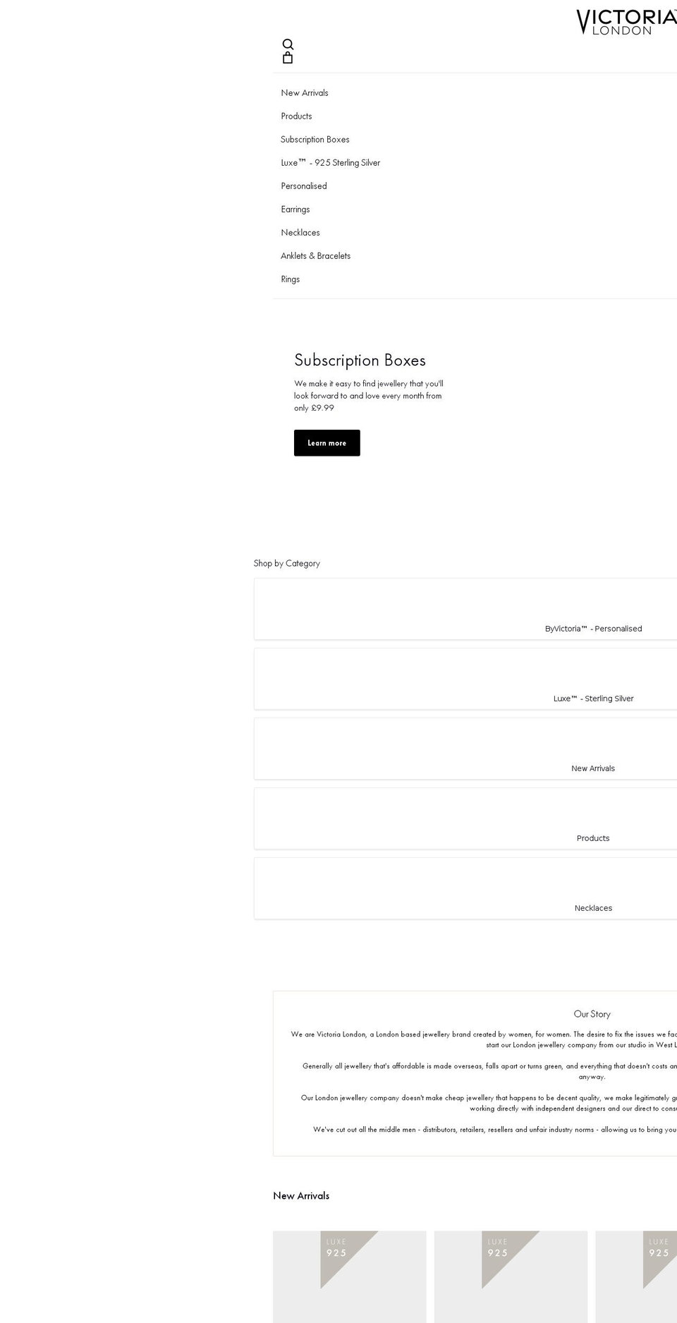 victorialdn.uk shopify website screenshot