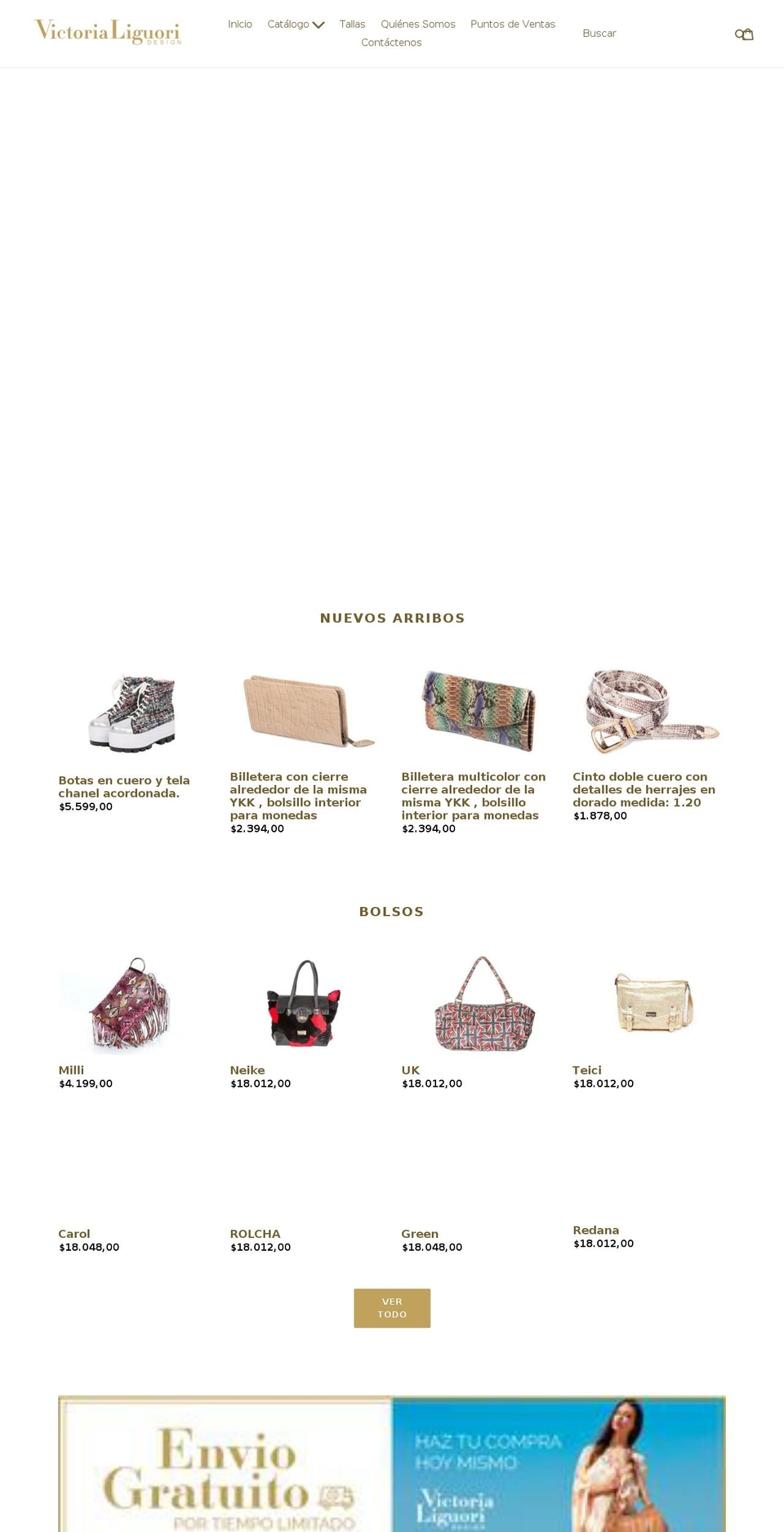 victorialiguori.com shopify website screenshot