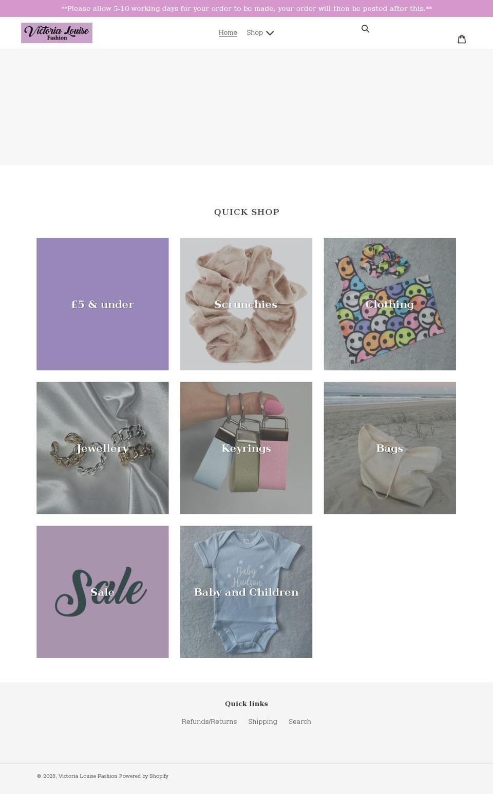 victorialouisefashion.com shopify website screenshot