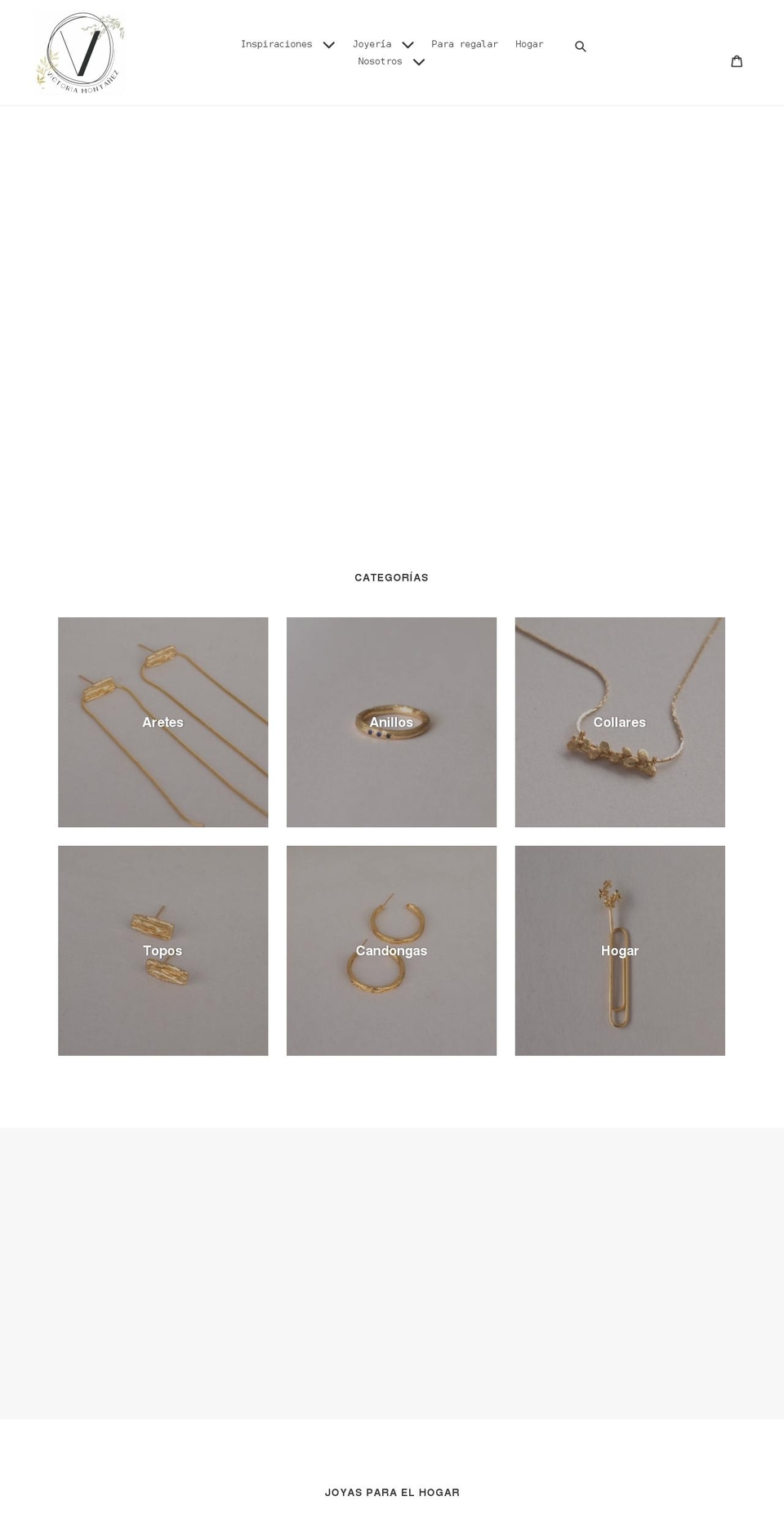 victoriamontanezjoyeria.com shopify website screenshot