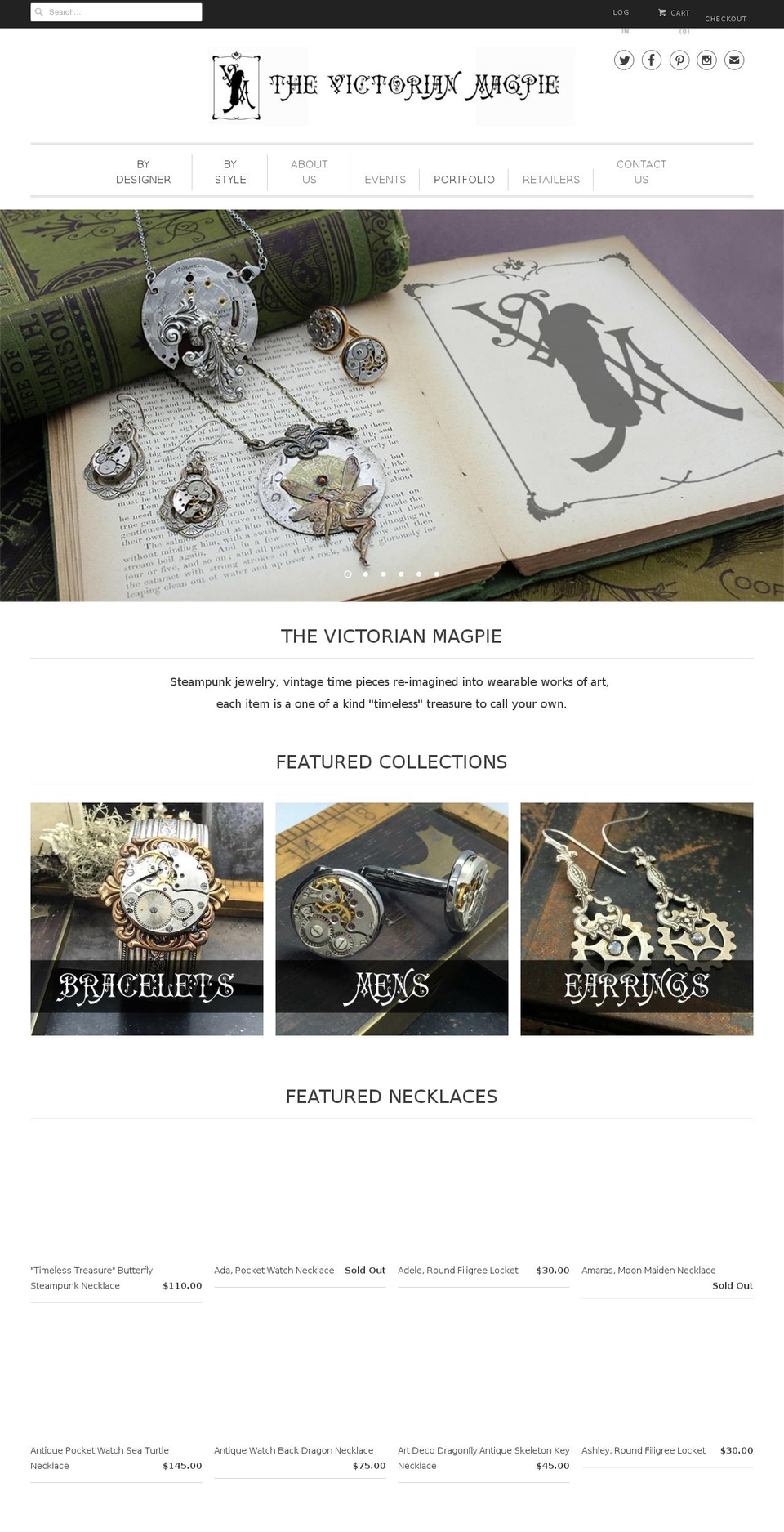 victorianmagpie.com — Shopify storefront screenshot