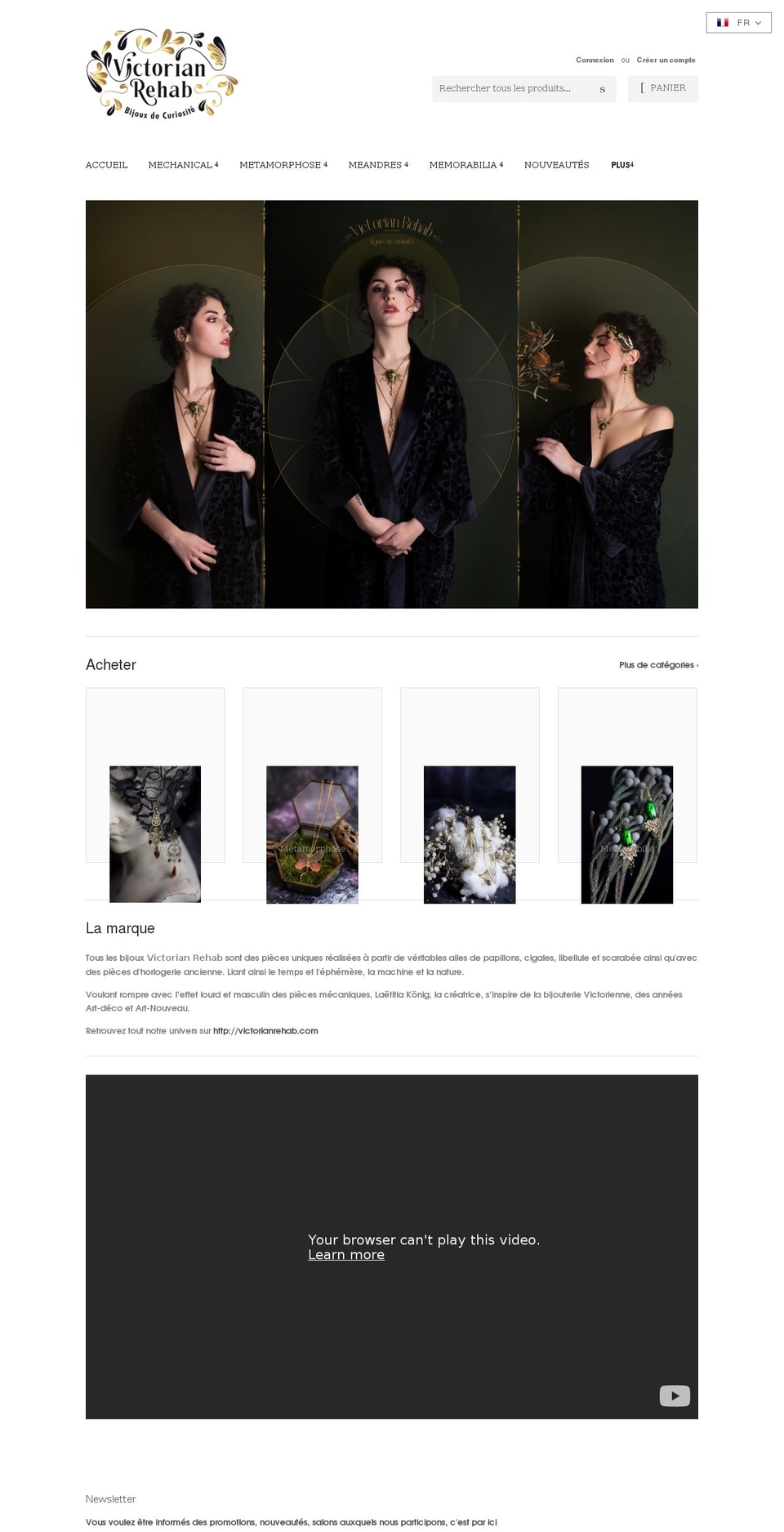 victorianrehabshop.com shopify website screenshot