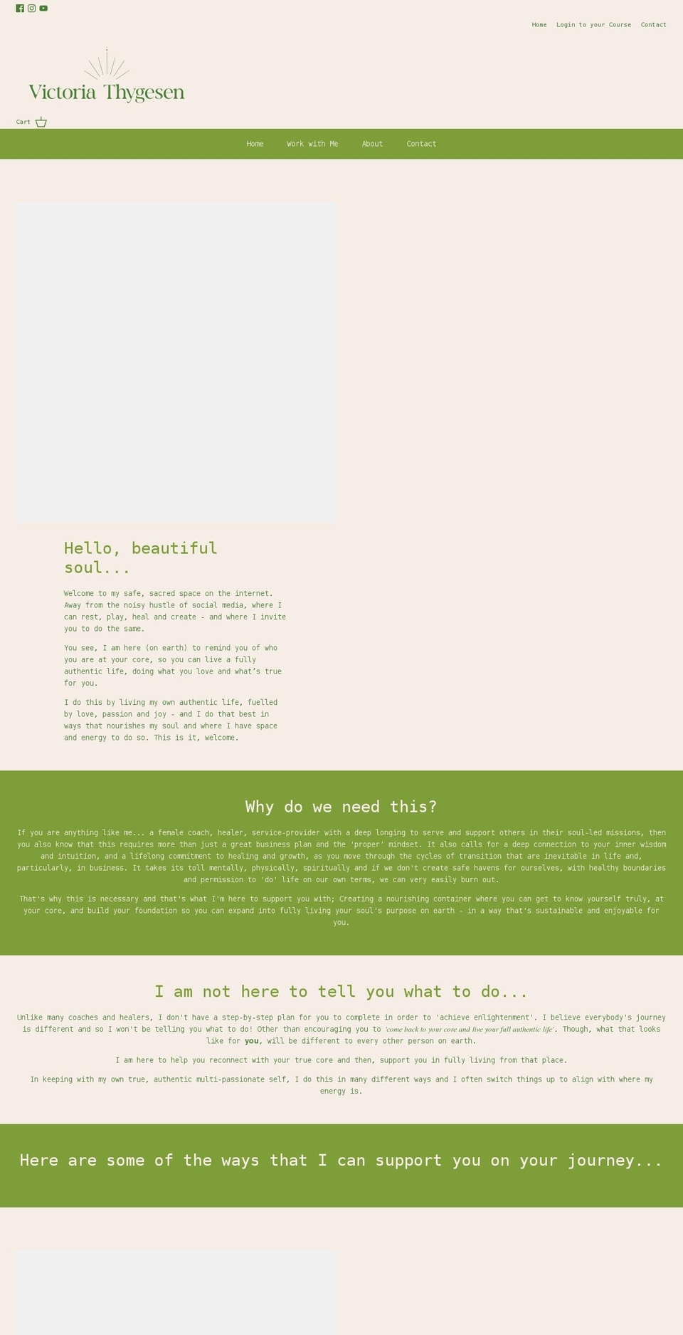 victoriathygesen.com — Shopify storefront screenshot