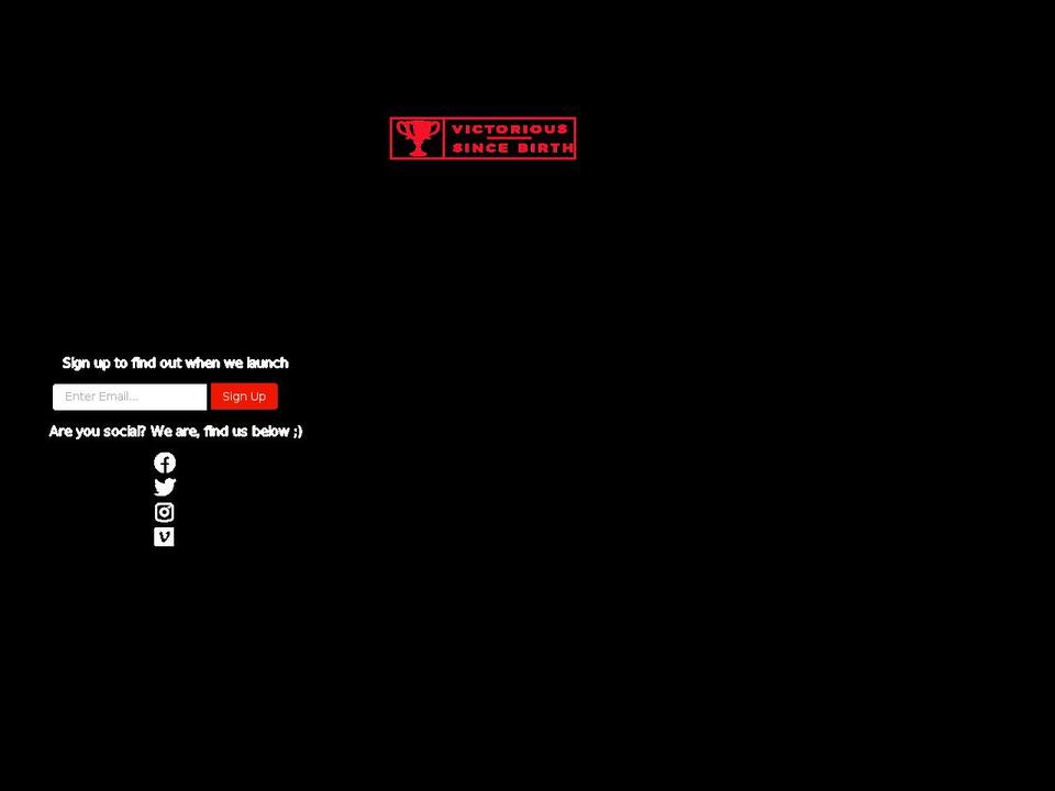 victorious1s.com — Shopify storefront screenshot