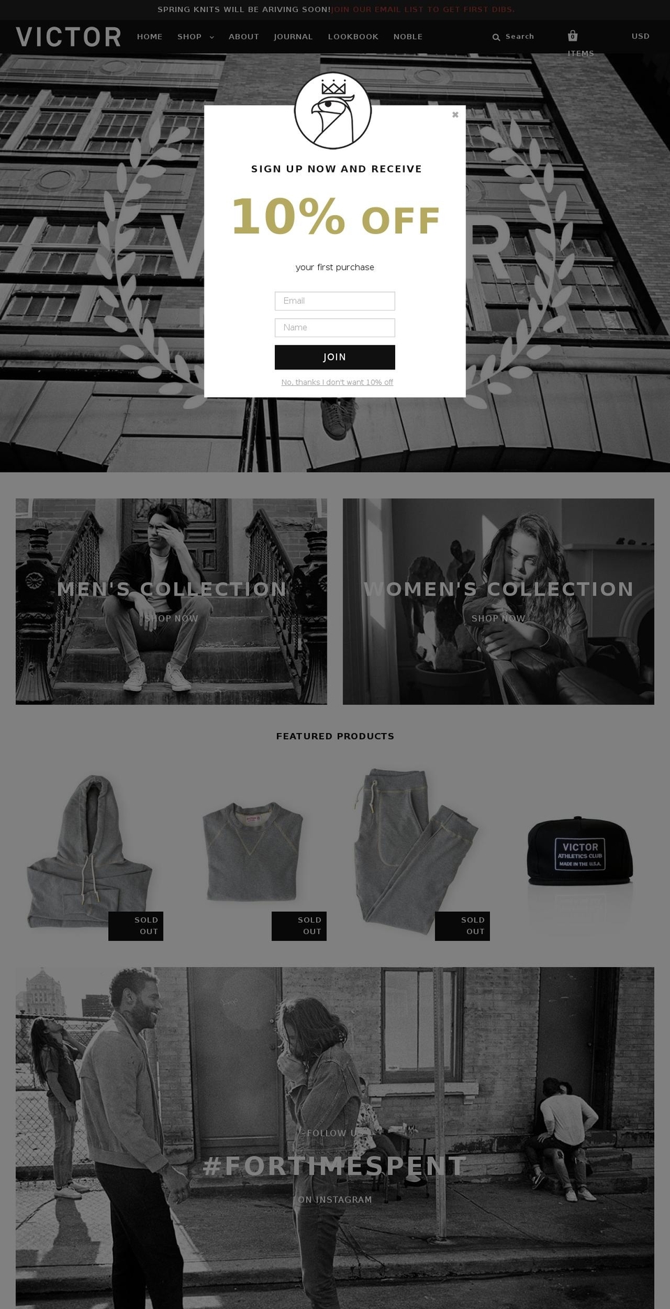 Victor Athletics - Pacific Theme Shopify theme site example victororganic.com