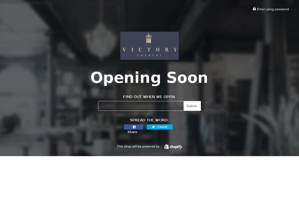 Dev Shopify theme site example victory-colours.com