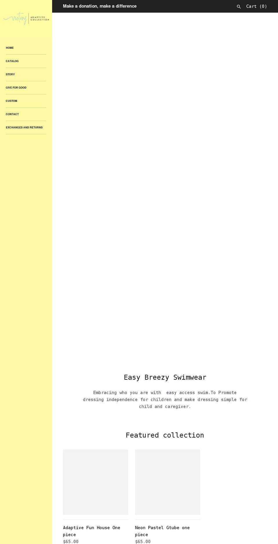 victoryadaptivecollection.com — Shopify storefront screenshot