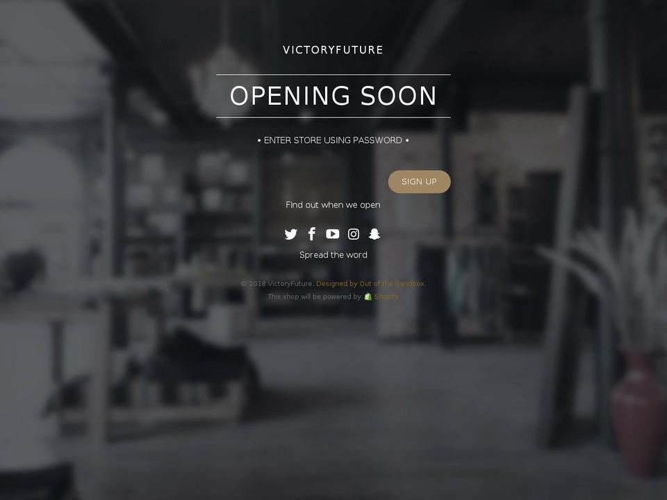 victoryfuture.com — Shopify storefront screenshot