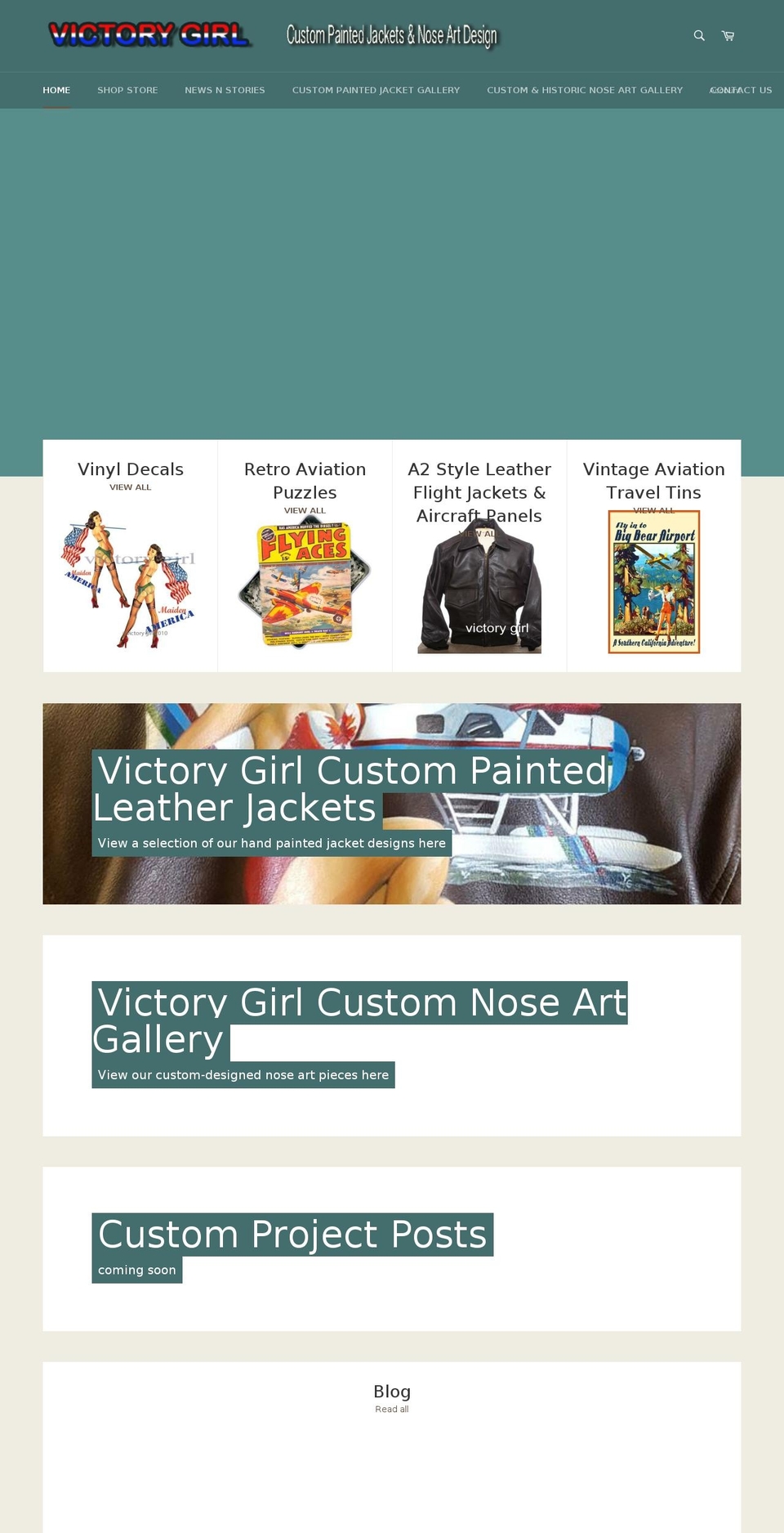 victorygirl.com shopify website screenshot