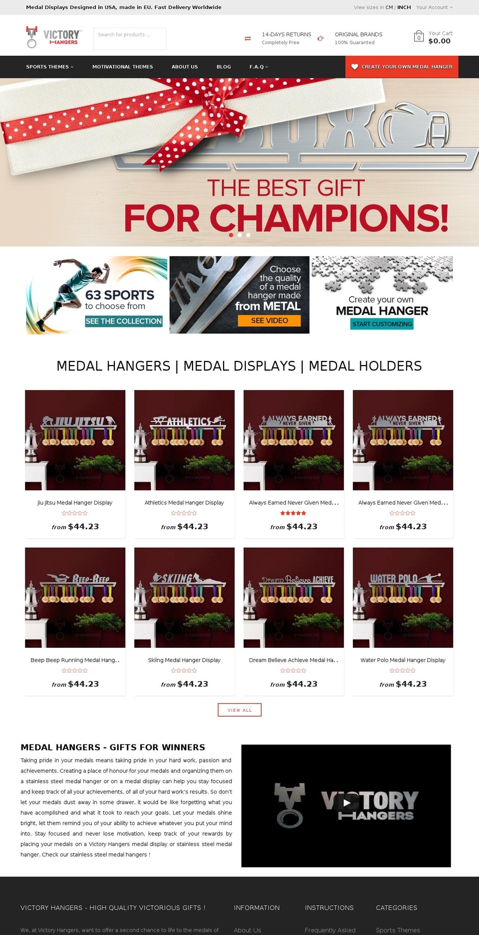 victoryhangers.com shopify website screenshot