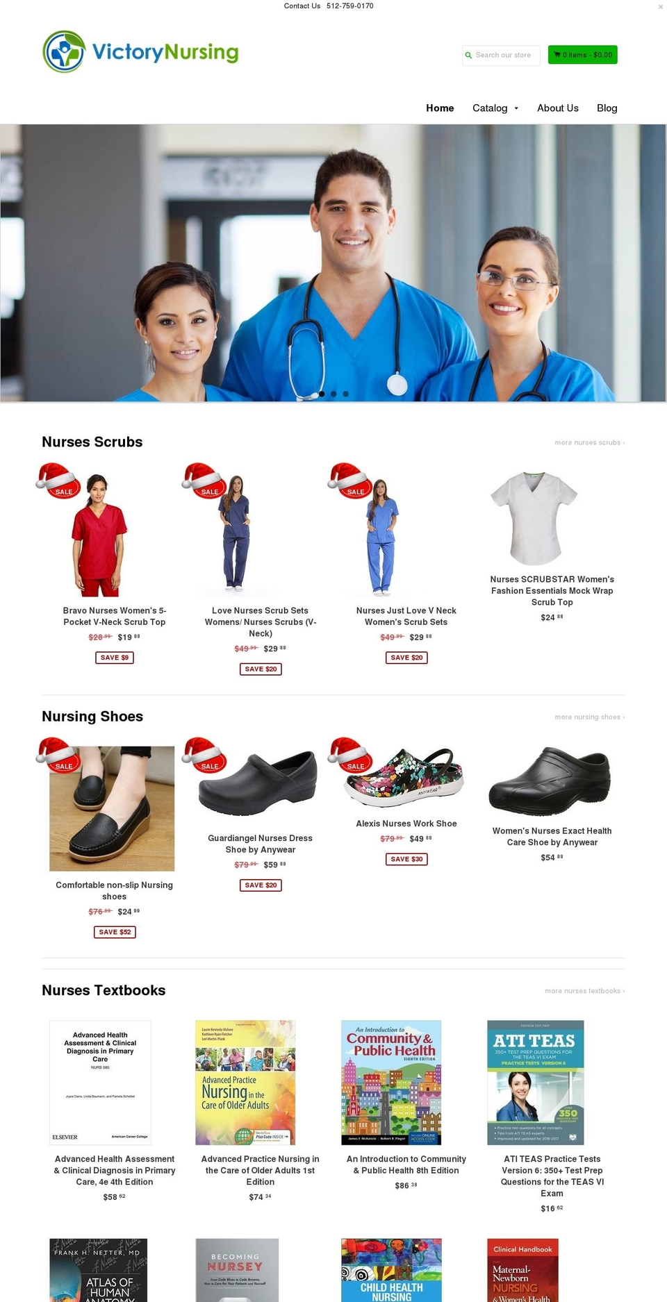 shopifybooster1-5 Shopify theme site example victorynursing.com