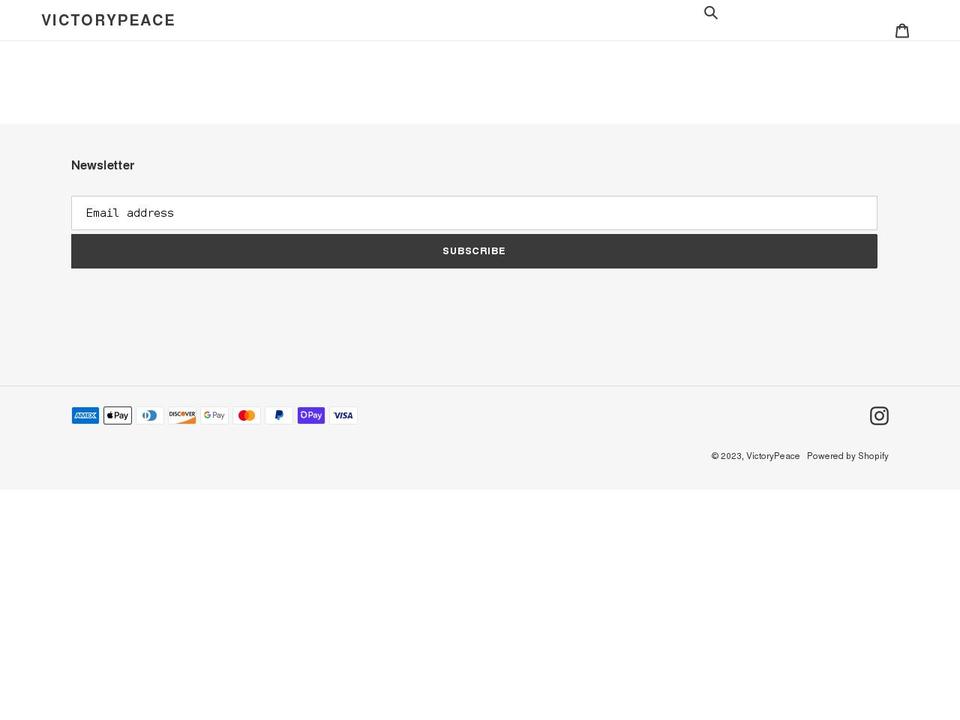 victorypeace.com shopify website screenshot