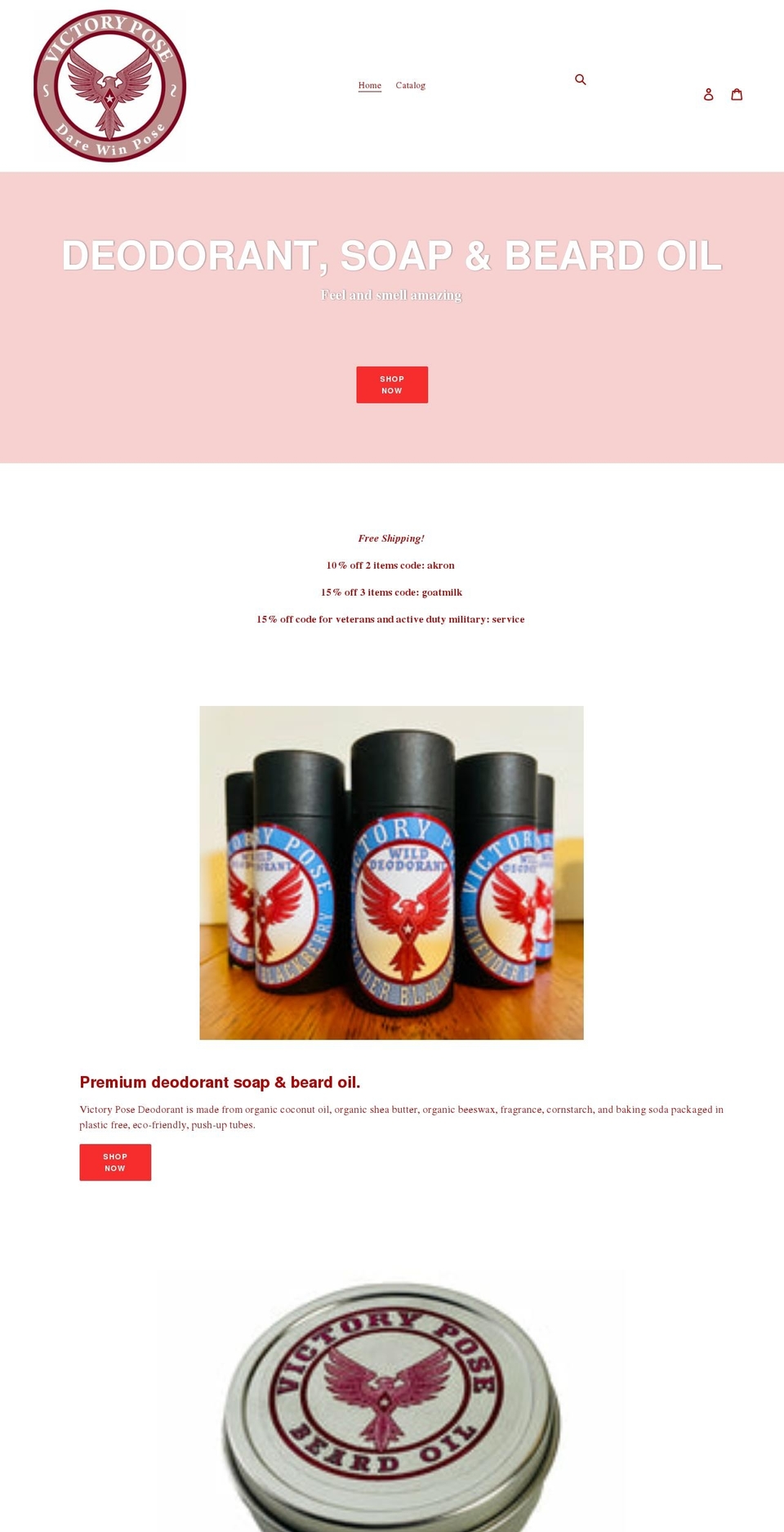 victorypose.com shopify website screenshot