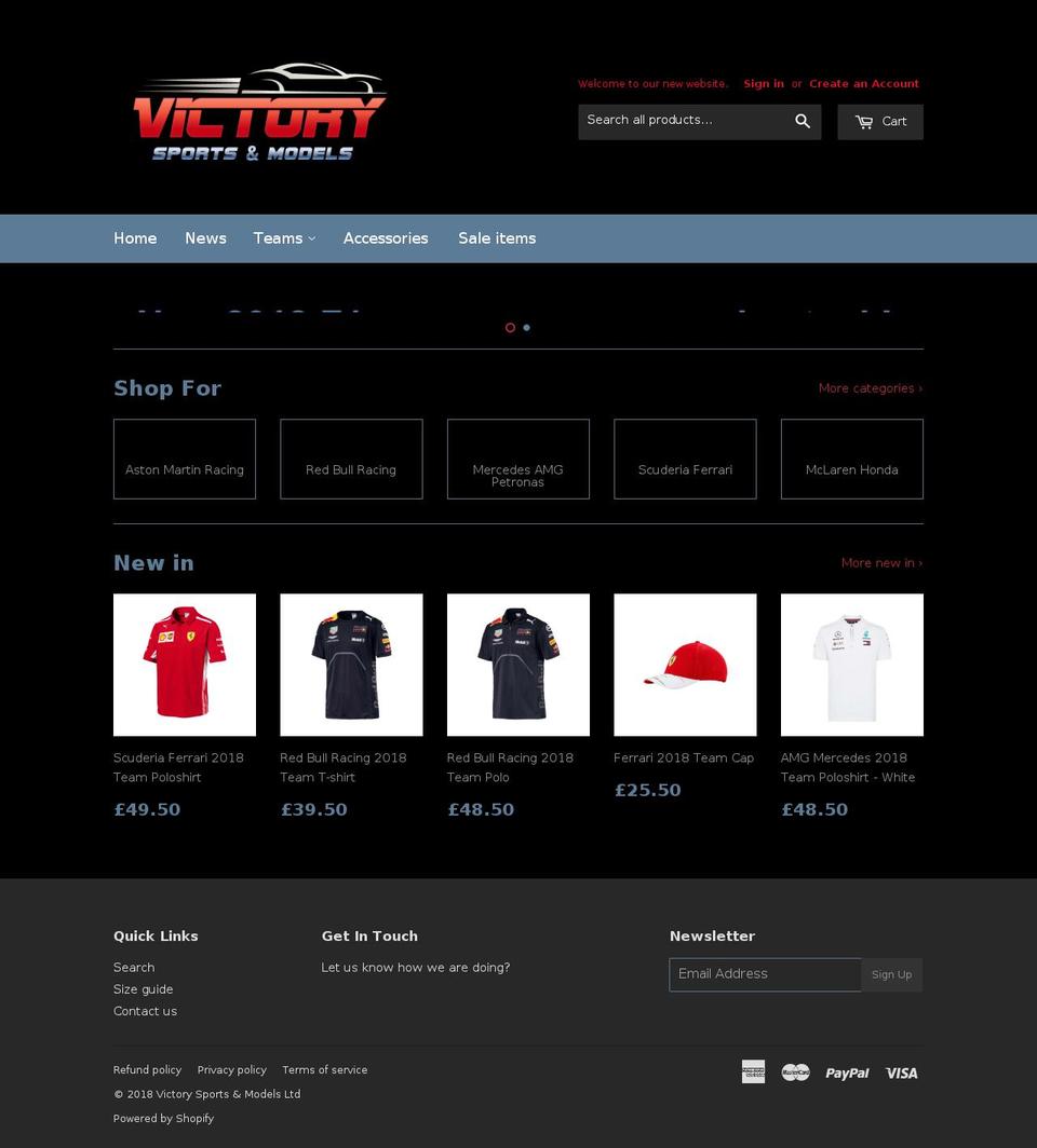victorysportsuk.com — Shopify storefront screenshot