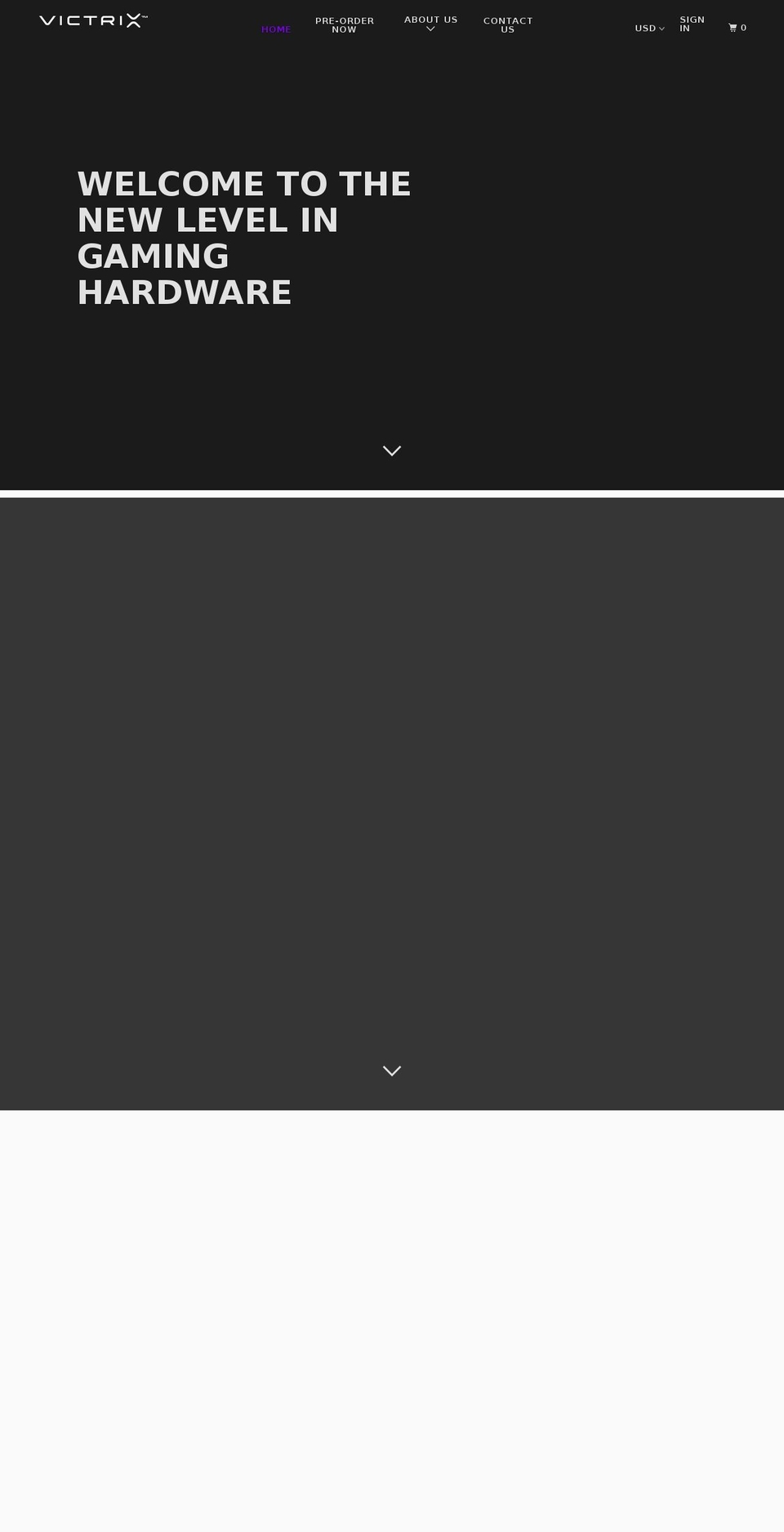 victrix-pro.myshopify.com shopify website screenshot