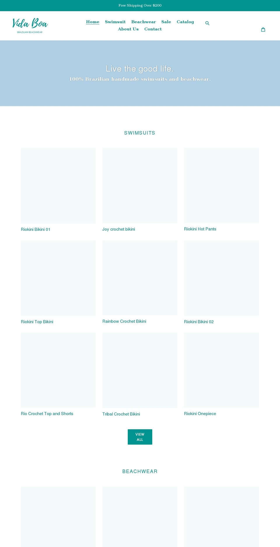 vidaboa.com shopify website screenshot