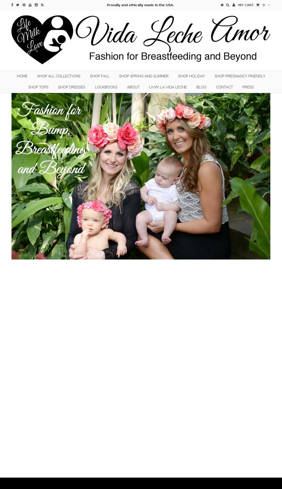 vidalecheamor.com shopify website screenshot