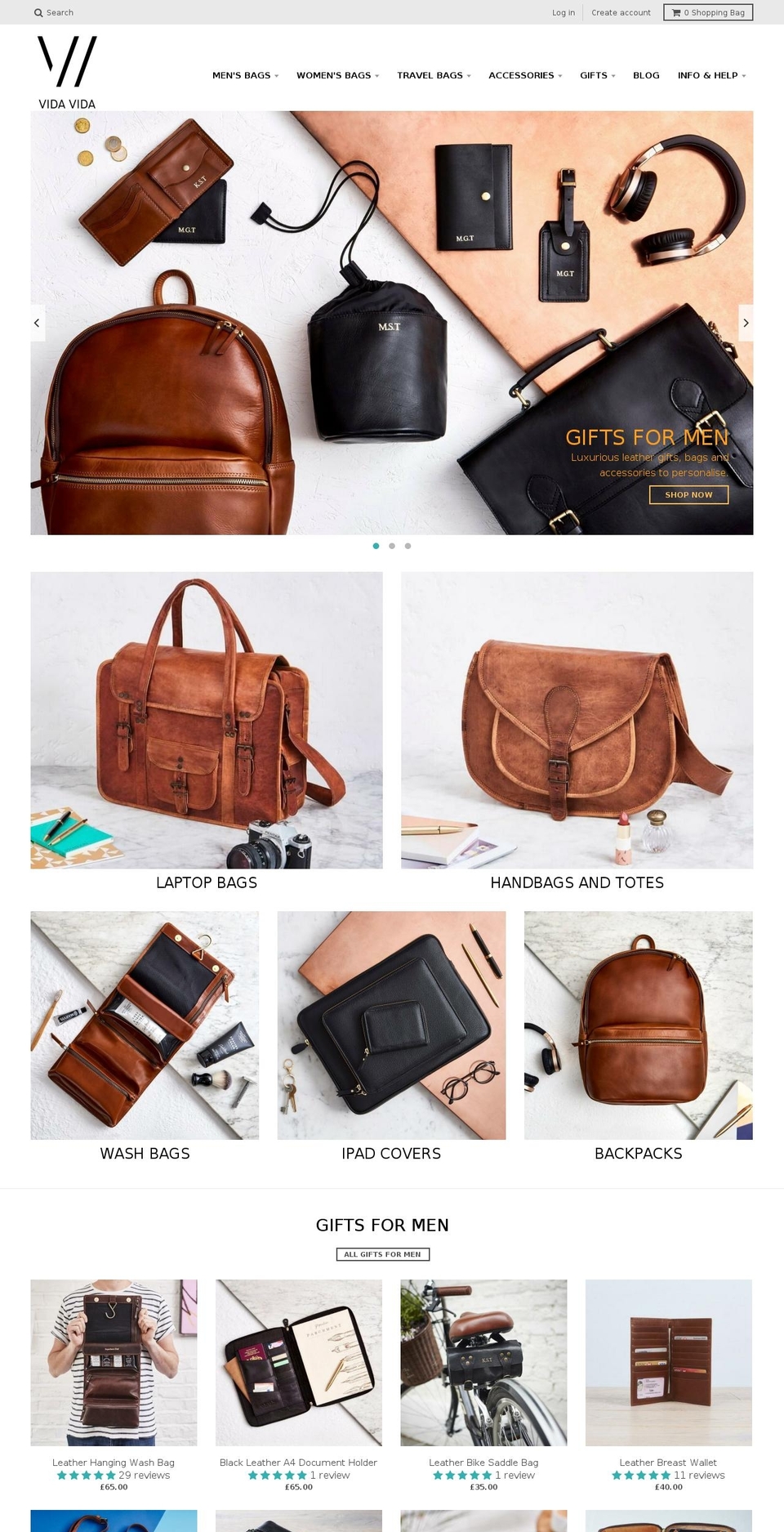 vidavida.co.uk shopify website screenshot