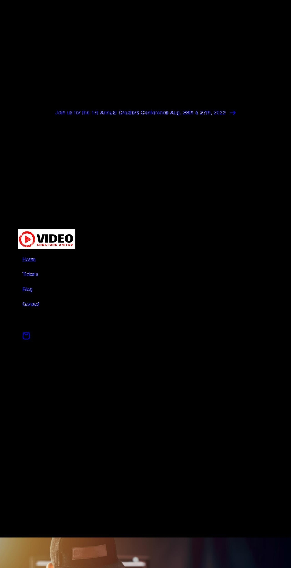 videocreatorsunited.com shopify website screenshot