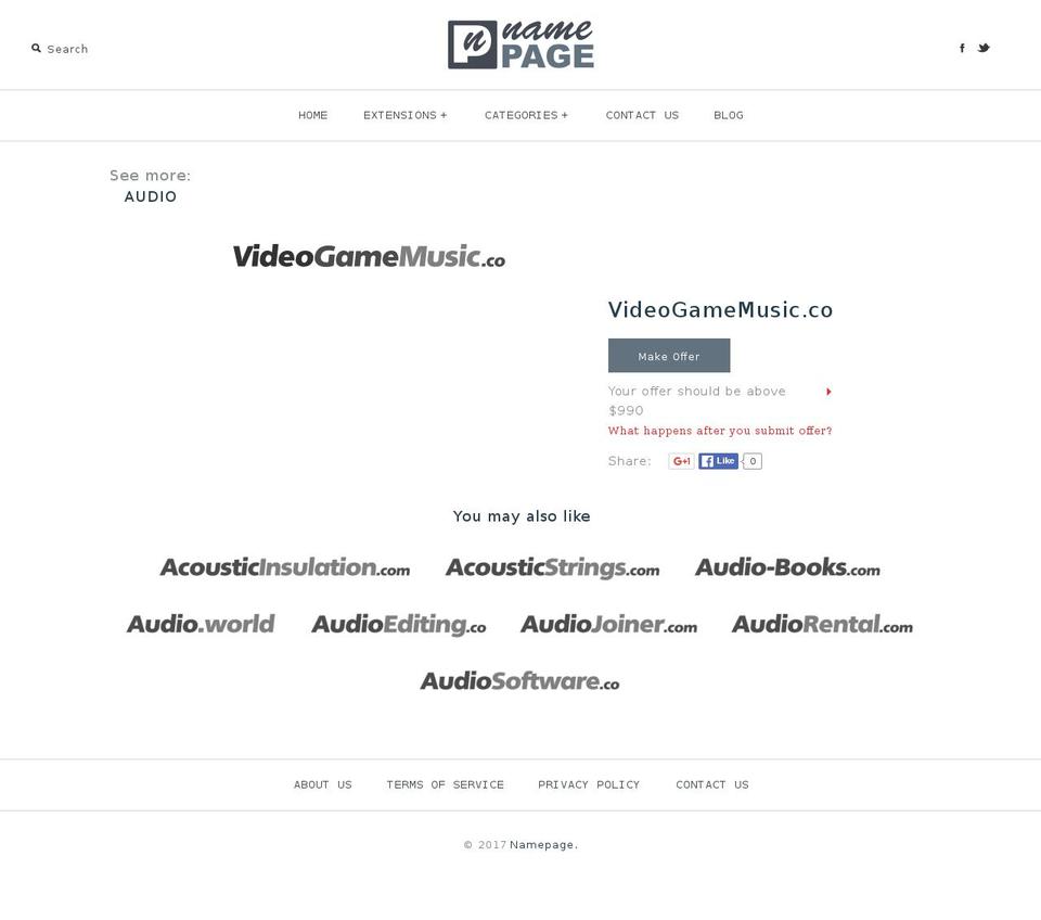 videogamemusic.co shopify website screenshot