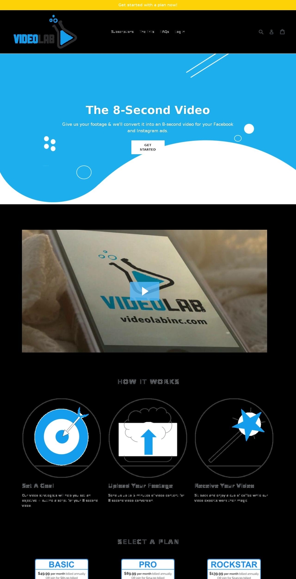 videolabinc.com — Shopify storefront screenshot