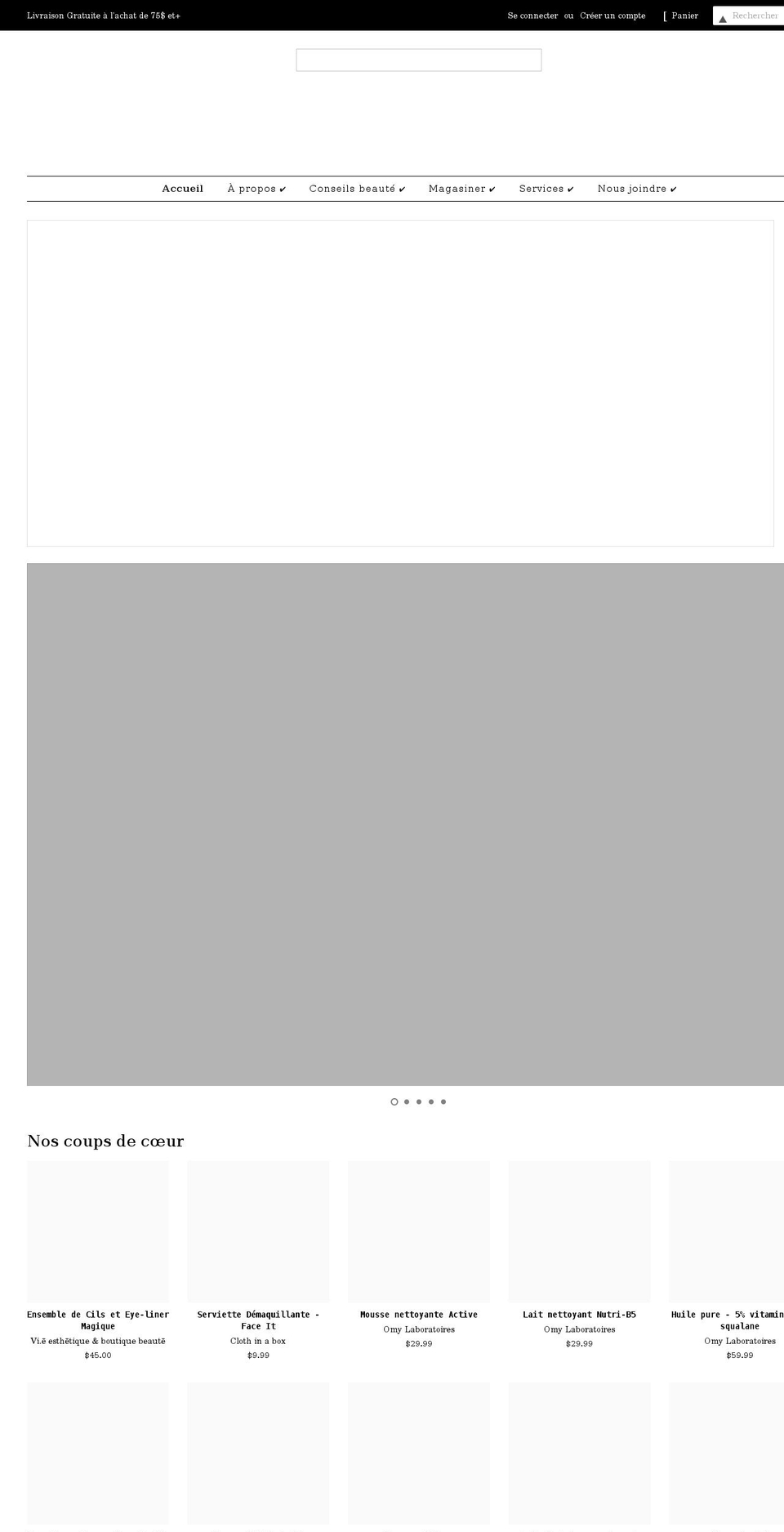 vie-esthetique.com shopify website screenshot