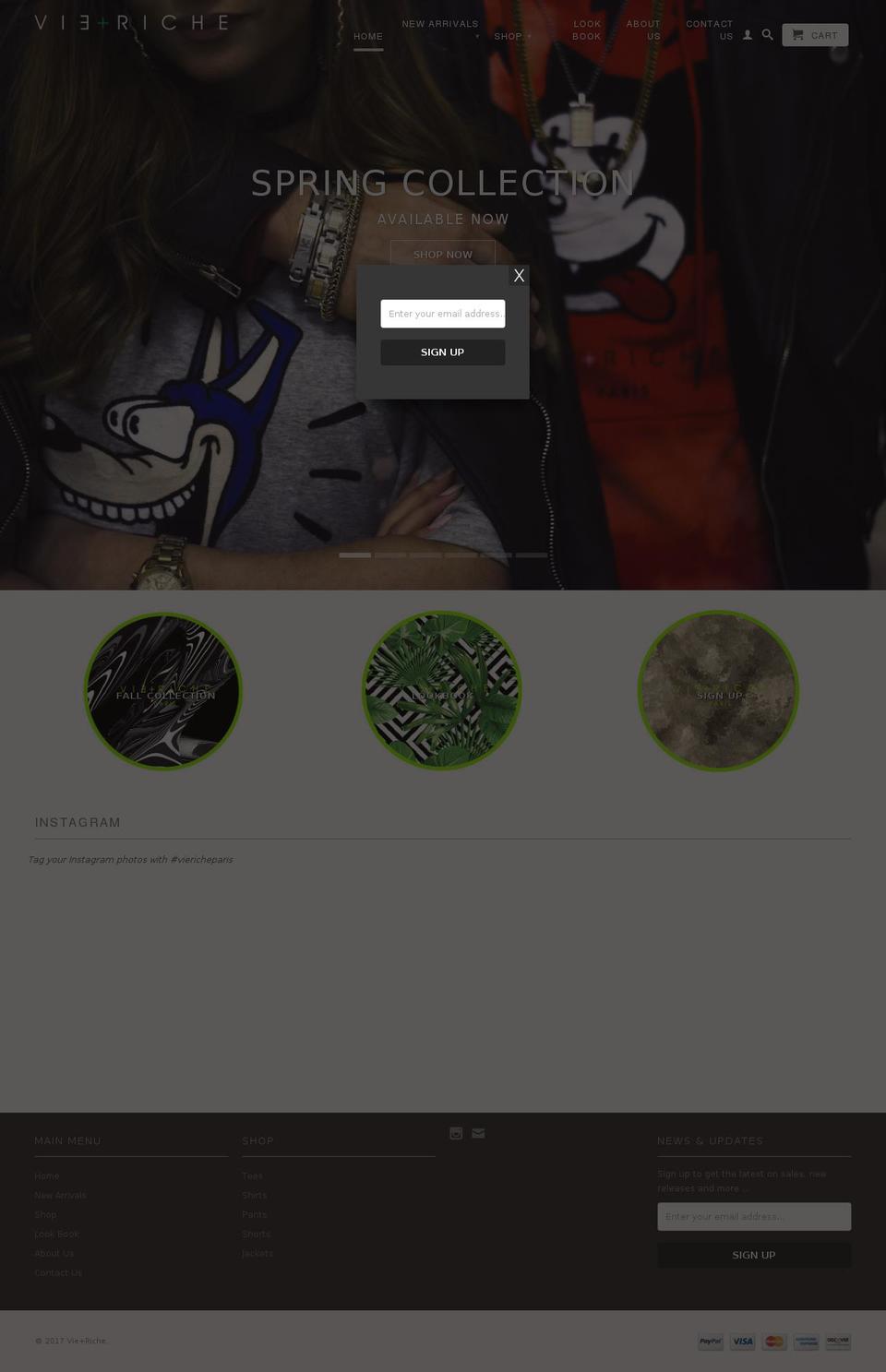 vie-riche.com shopify website screenshot