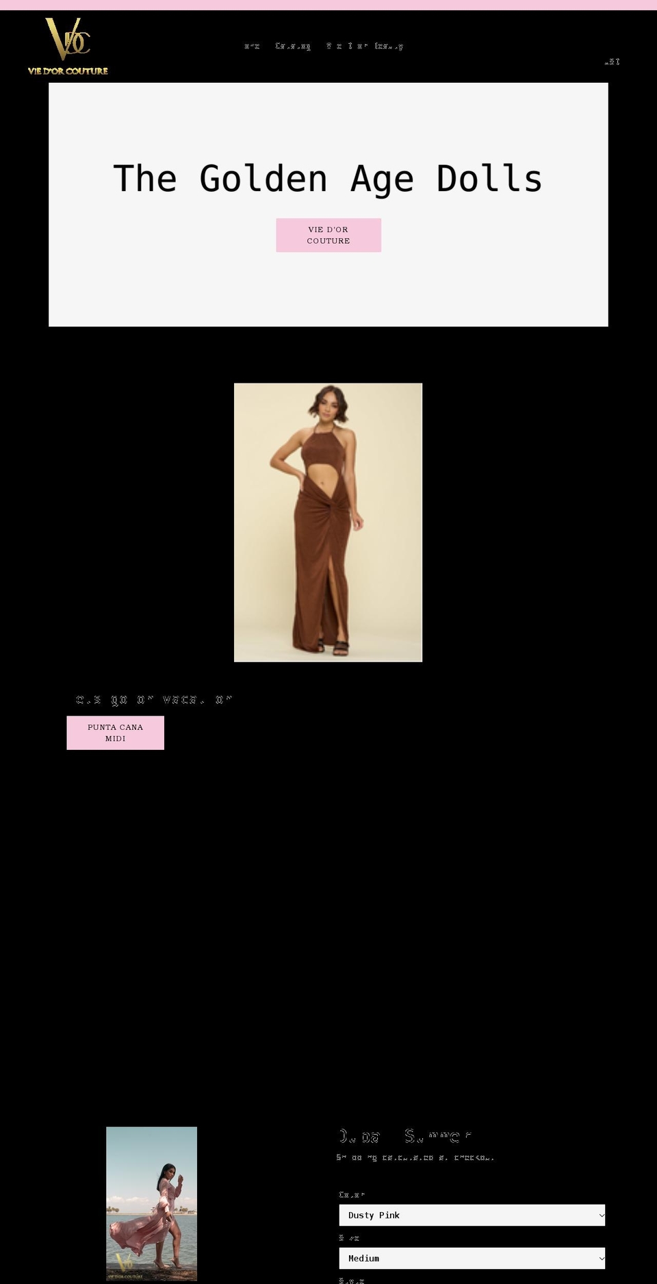 viedorcouture.com shopify website screenshot