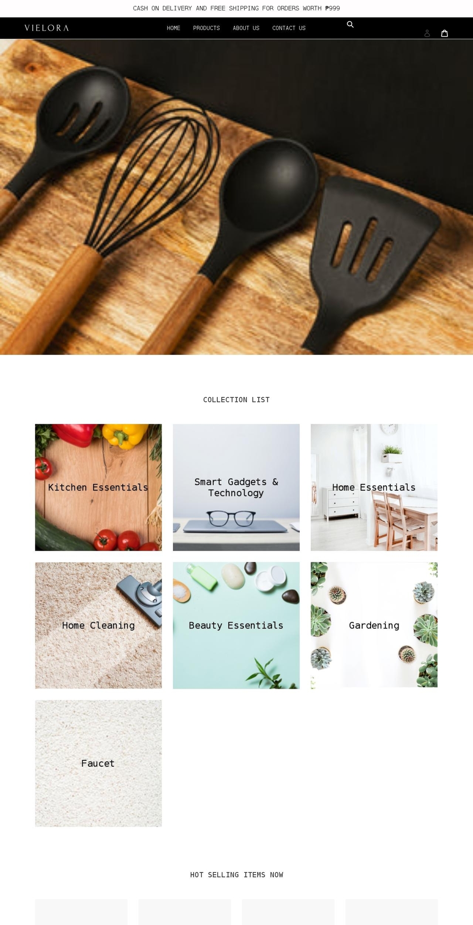 vielora.com shopify website screenshot