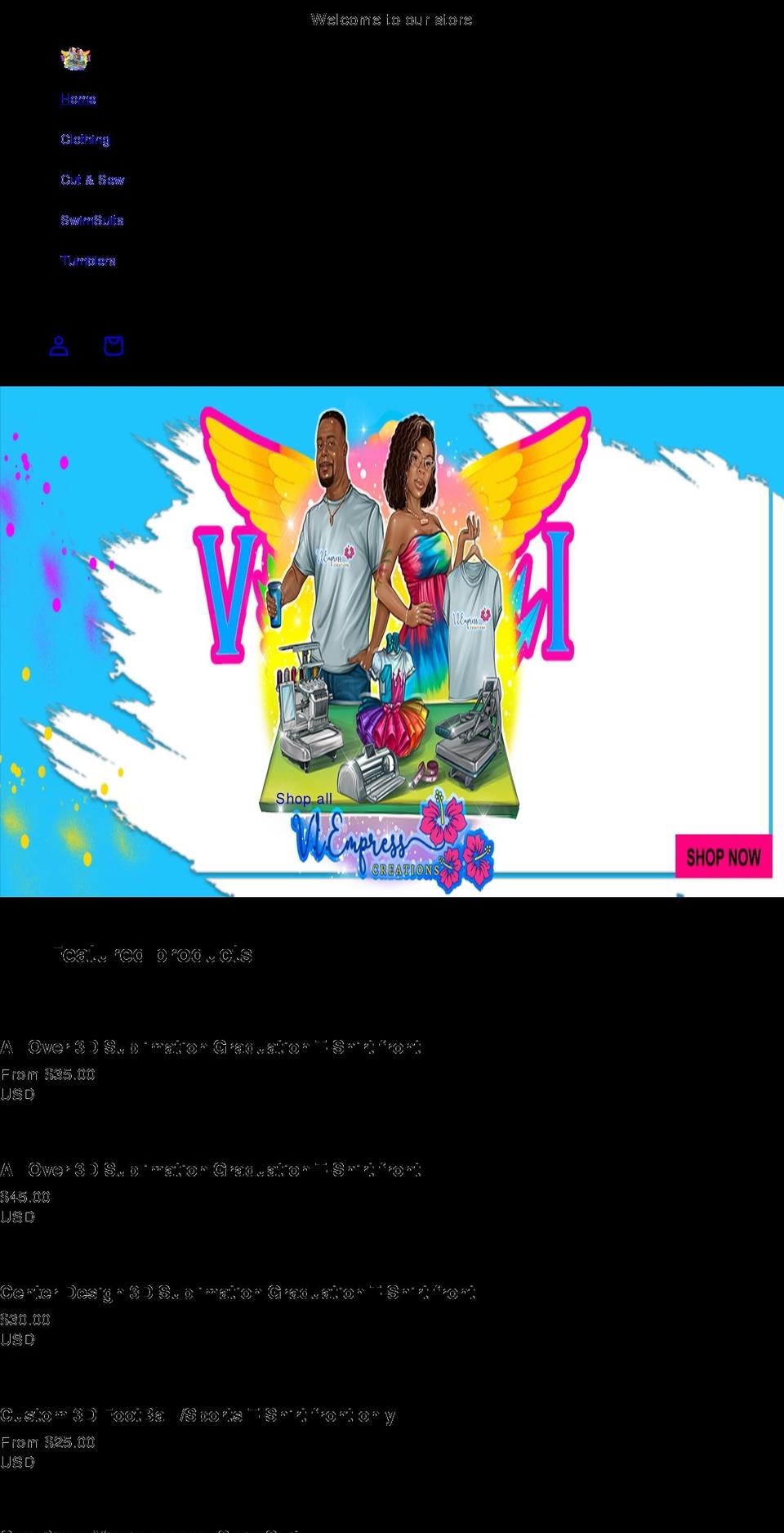 viempresscreation.com shopify website screenshot