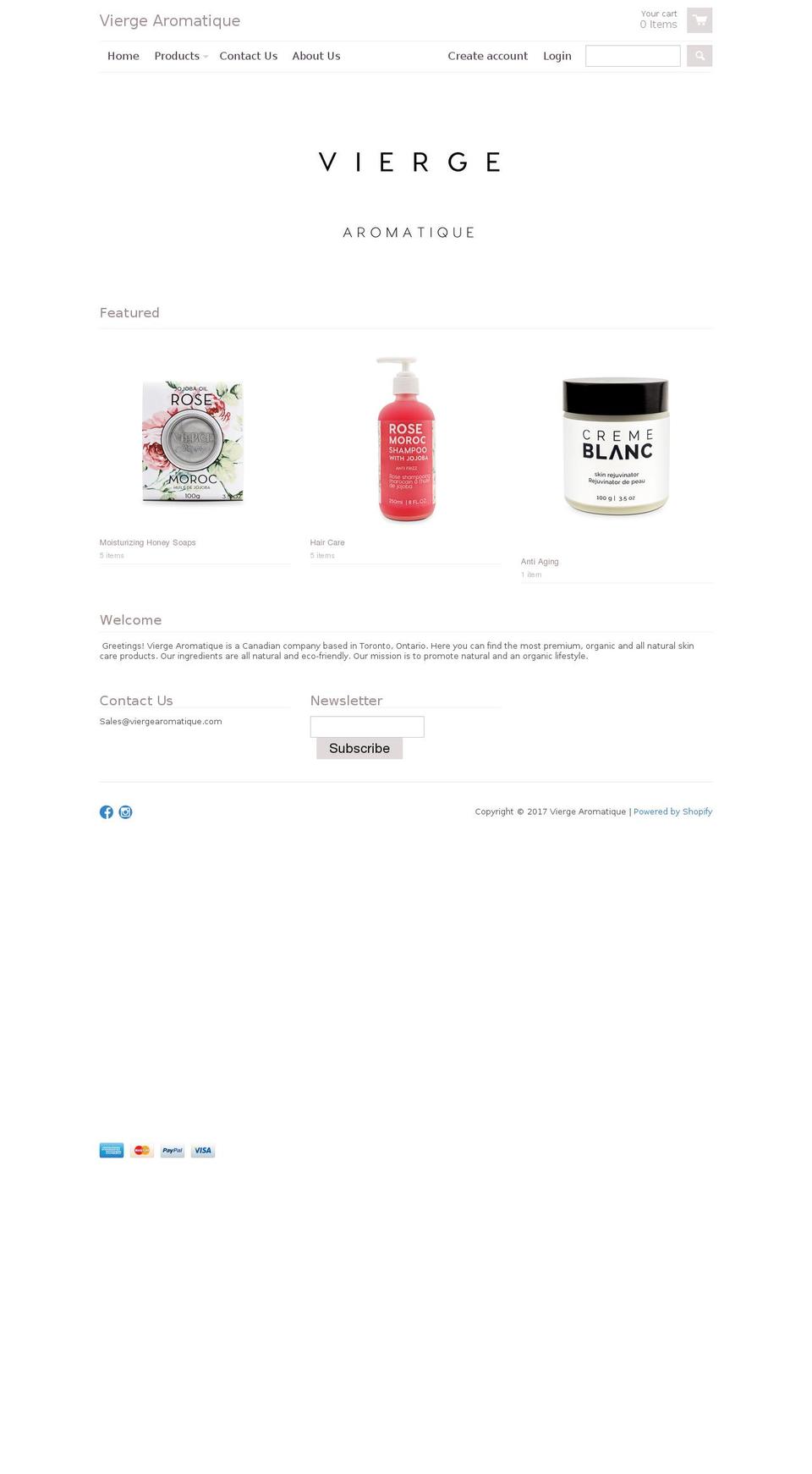 viergearomatique.com shopify website screenshot