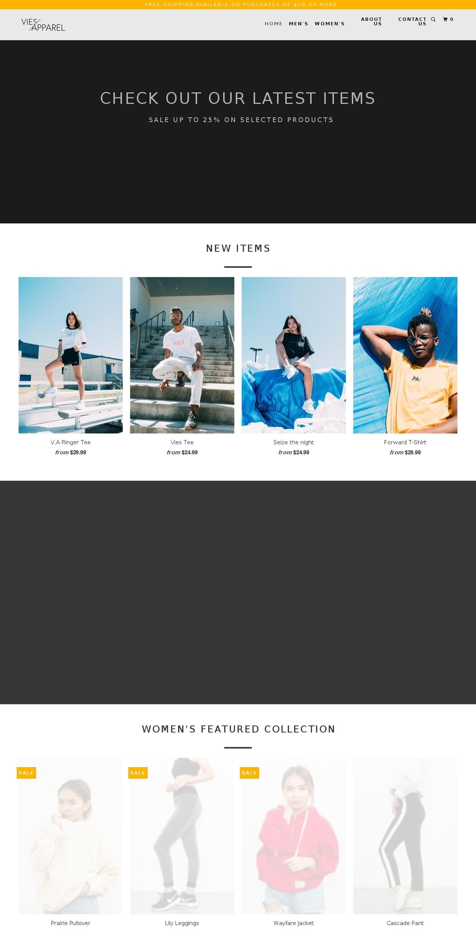 viesapparel.com — Shopify storefront screenshot