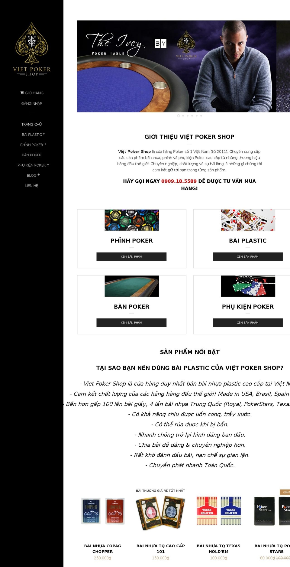 vietpokershop.com shopify website screenshot