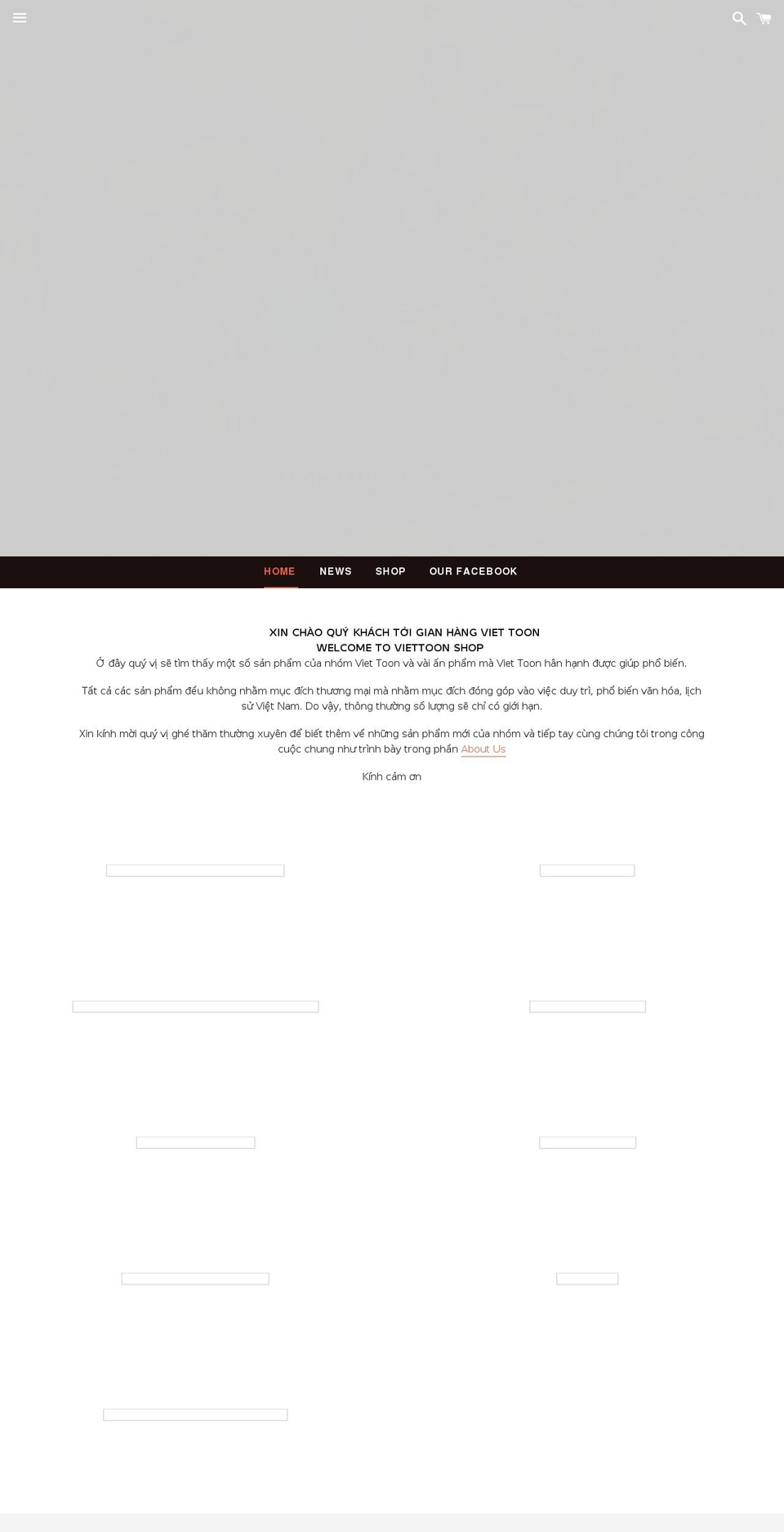 viettoon.com shopify website screenshot