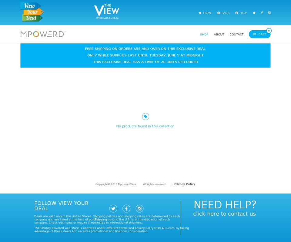 viewyourdeal-mpowerd.com — Shopify storefront screenshot