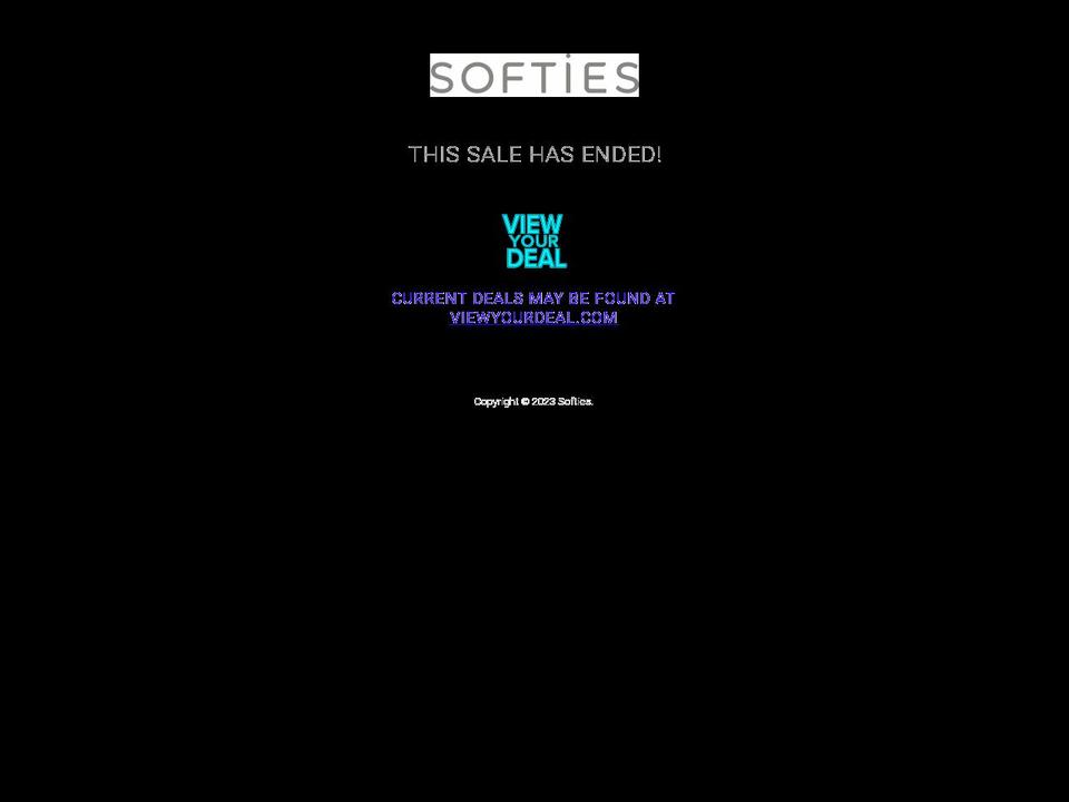 viewyourdeal-softiespjs.com shopify website screenshot