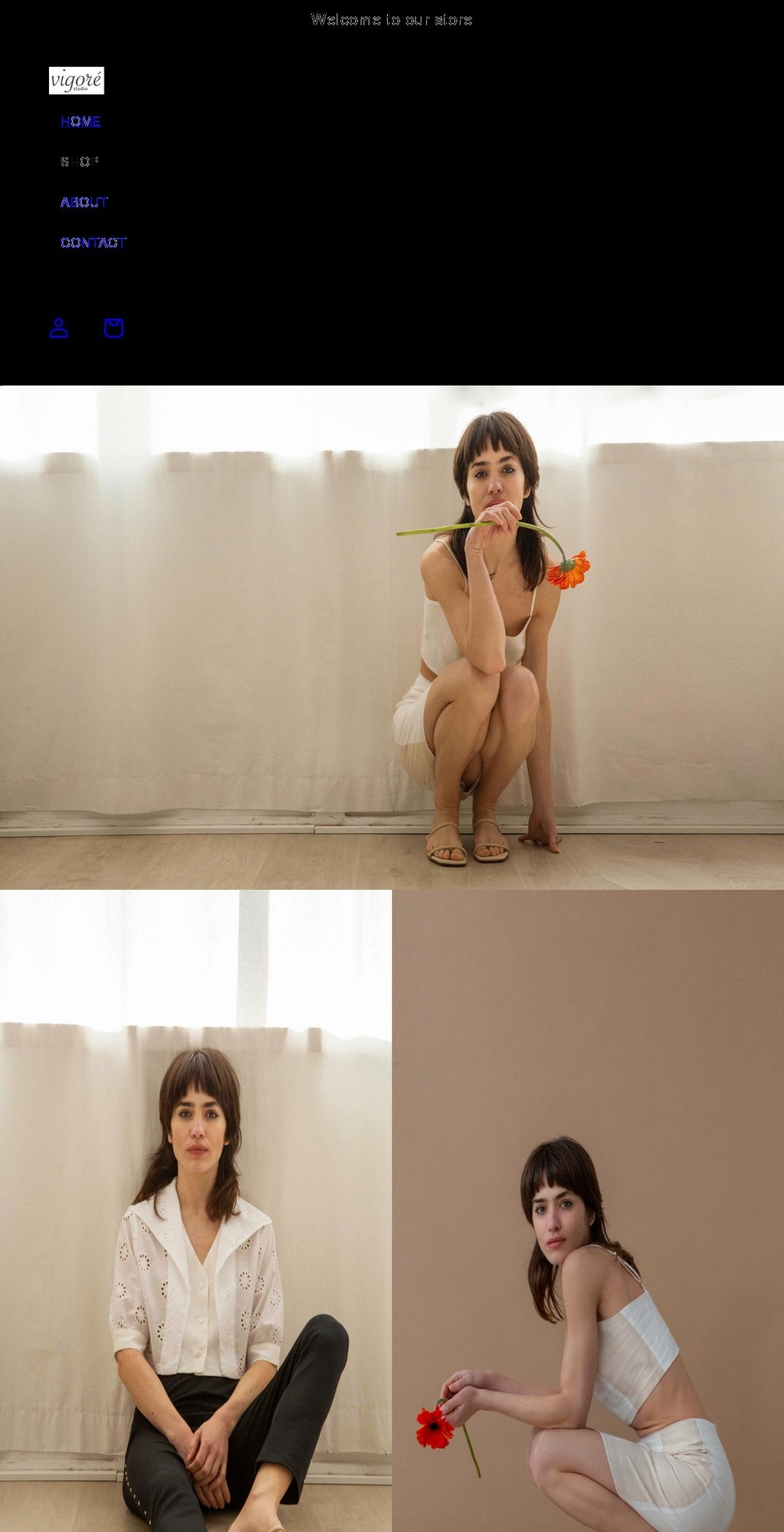 vigorestudio.com shopify website screenshot