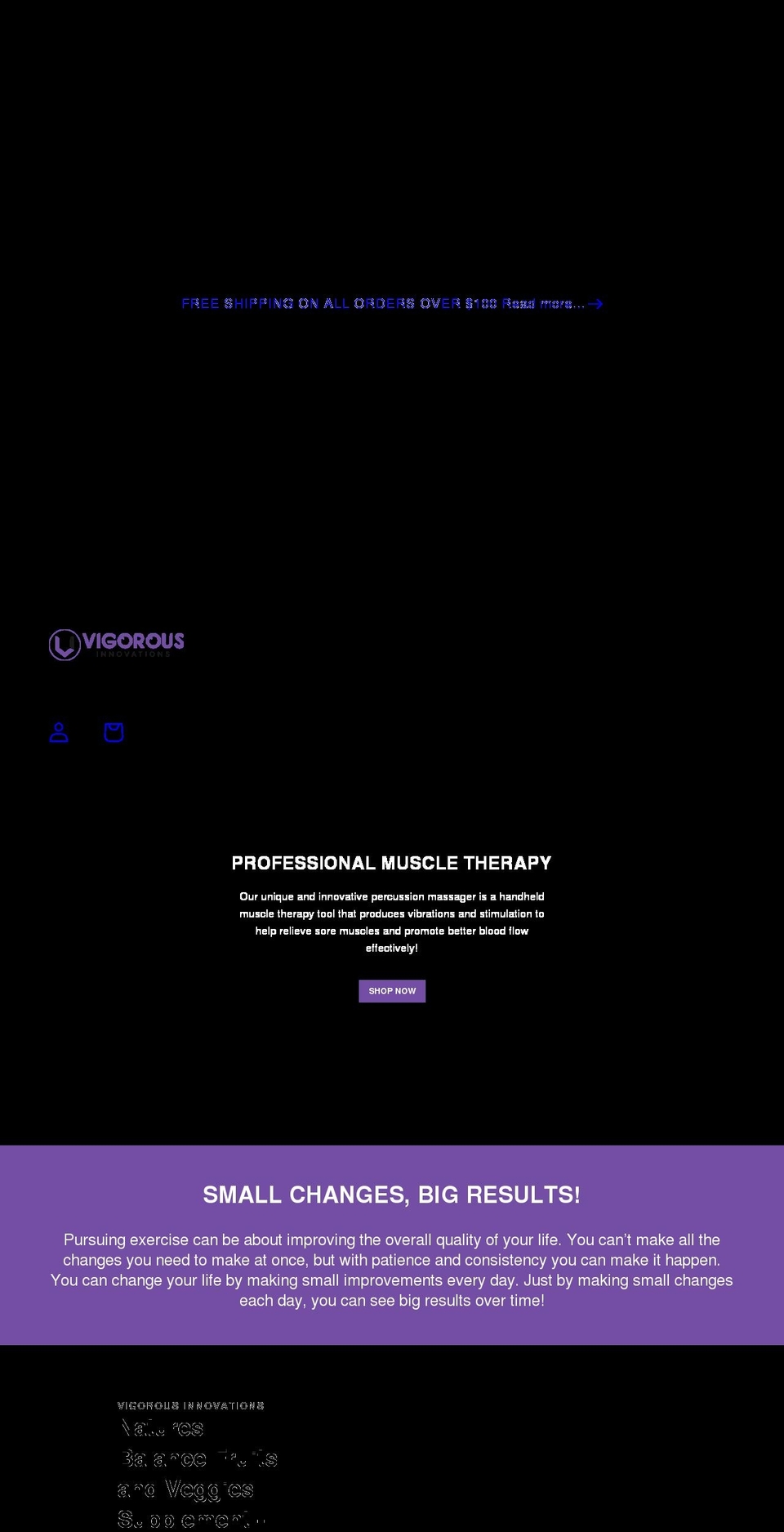 vigorousinnovations.com shopify website screenshot