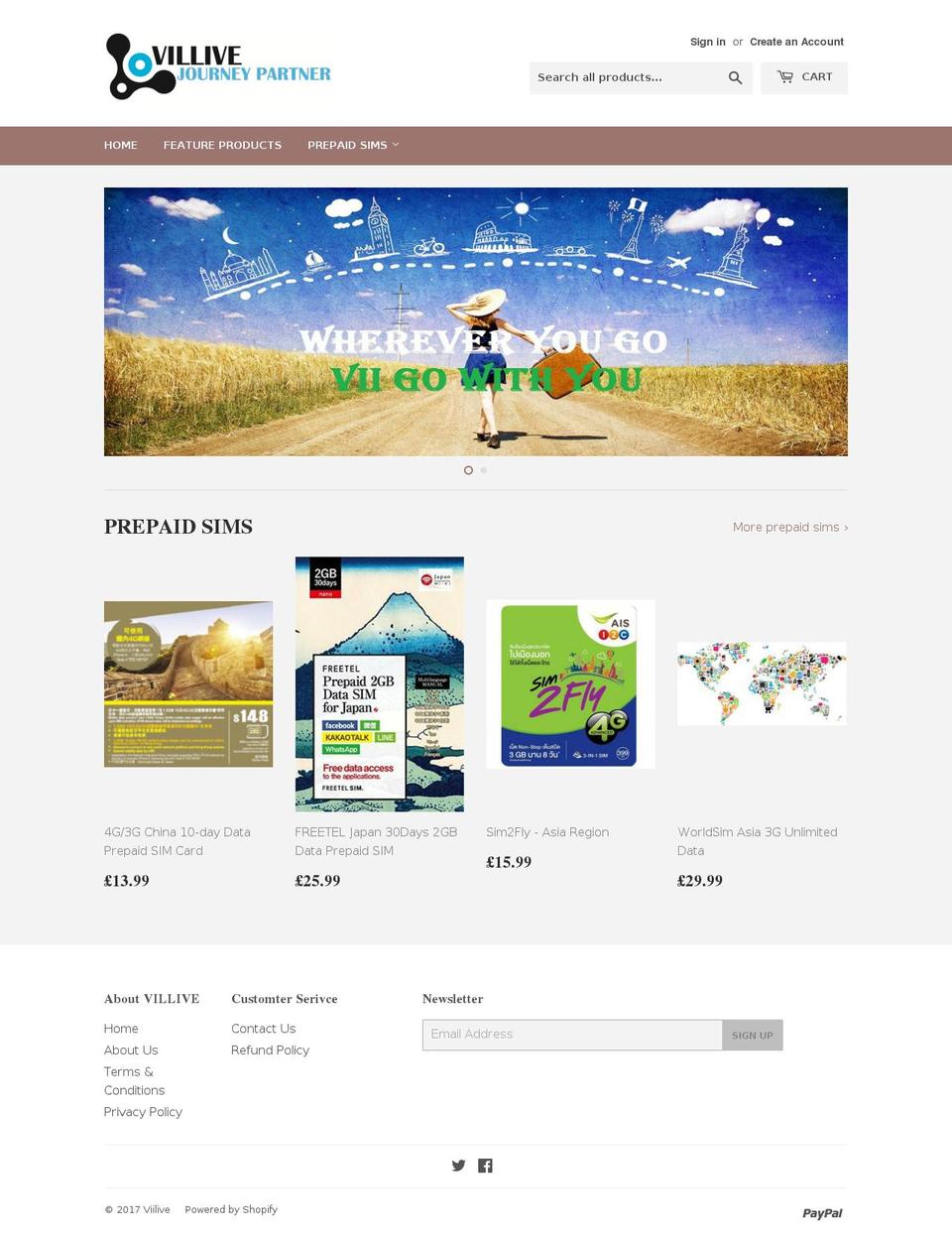 viilive.com shopify website screenshot