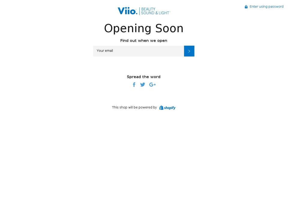 viio.store shopify website screenshot