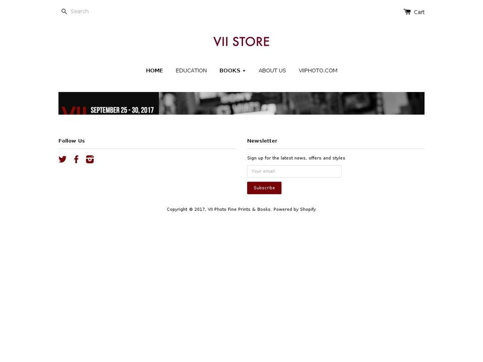viiphotostore.com shopify website screenshot