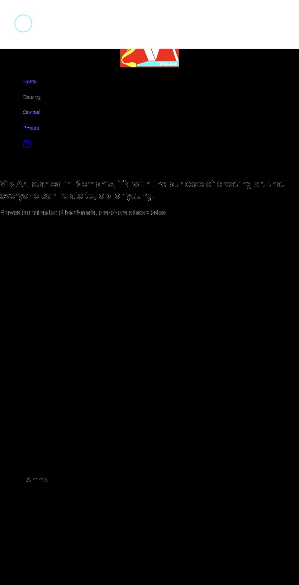 vik-art.net shopify website screenshot